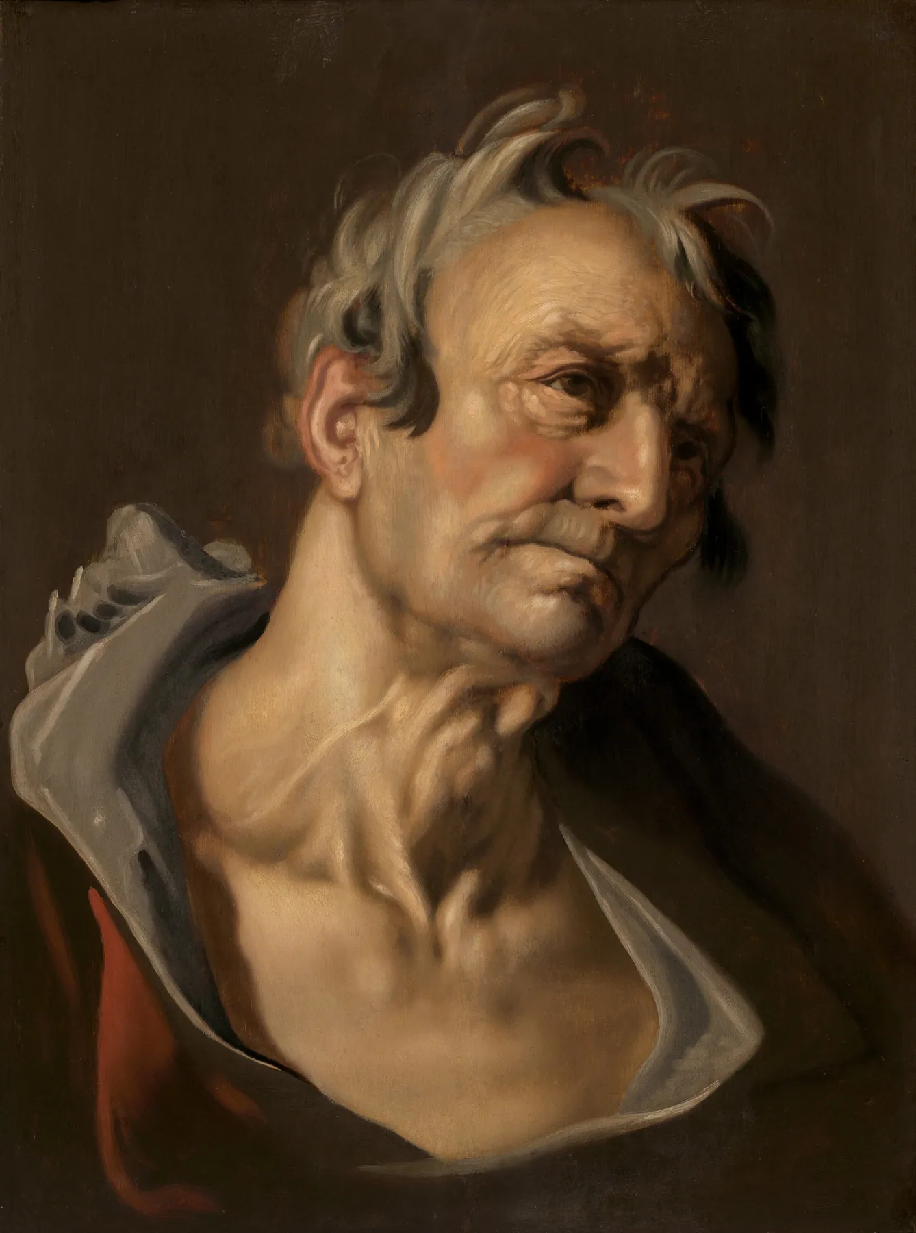Cabeza de un anciano, de Abraham Bloemaert