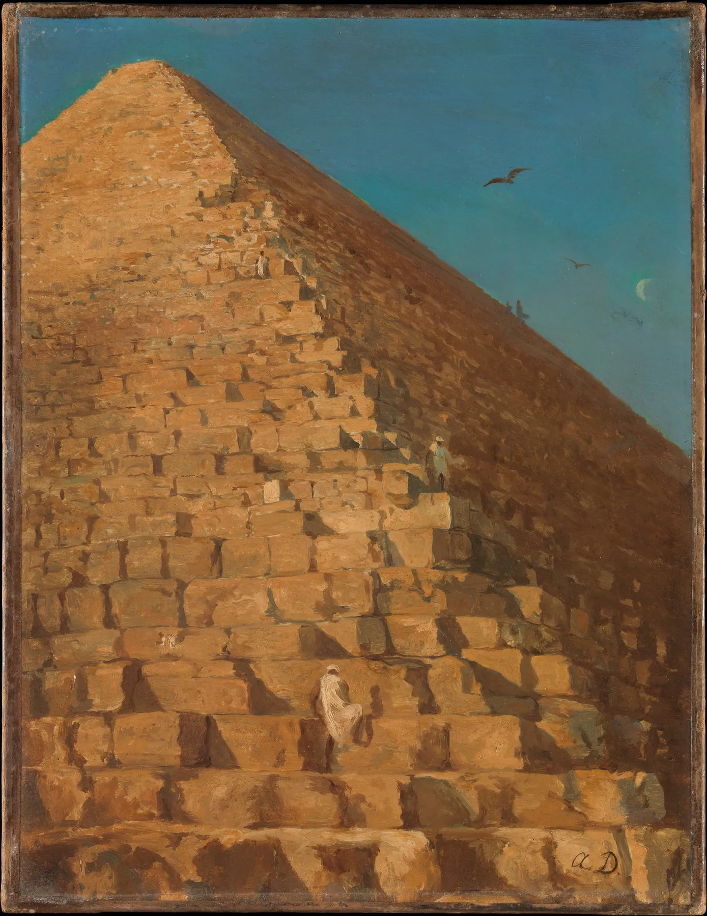 La Gran Pirámide, Giza, de Adrien Dauzats