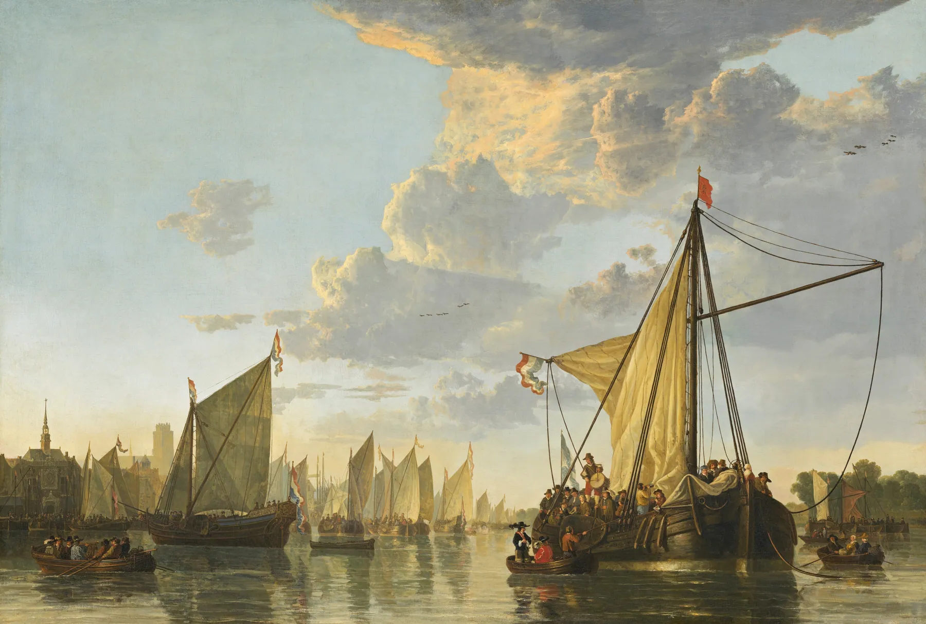 El Maas en Dordrecht, de Aelbert Cuyp