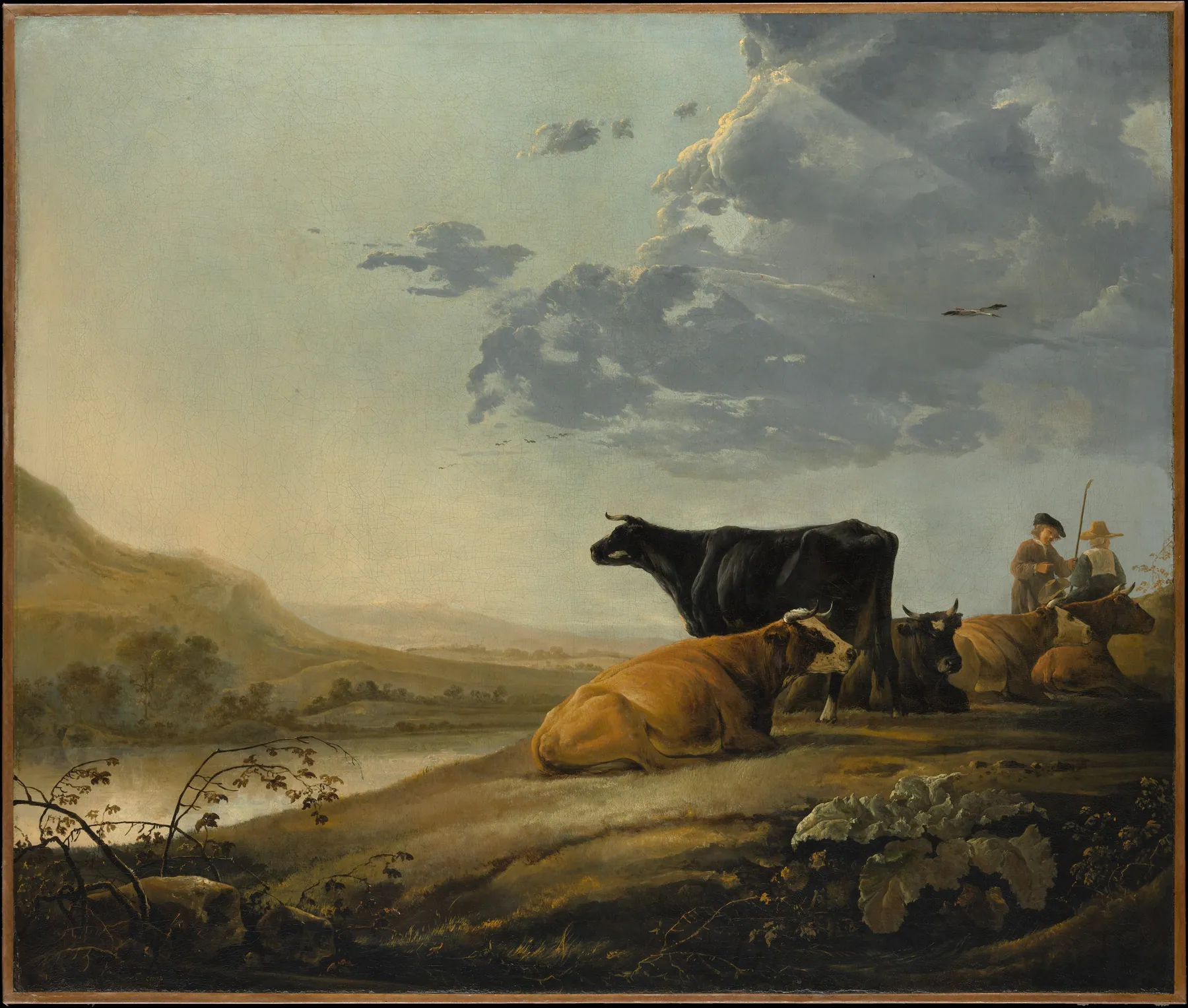 Jóvenes pastores con vacas, de Aelbert Cuyp