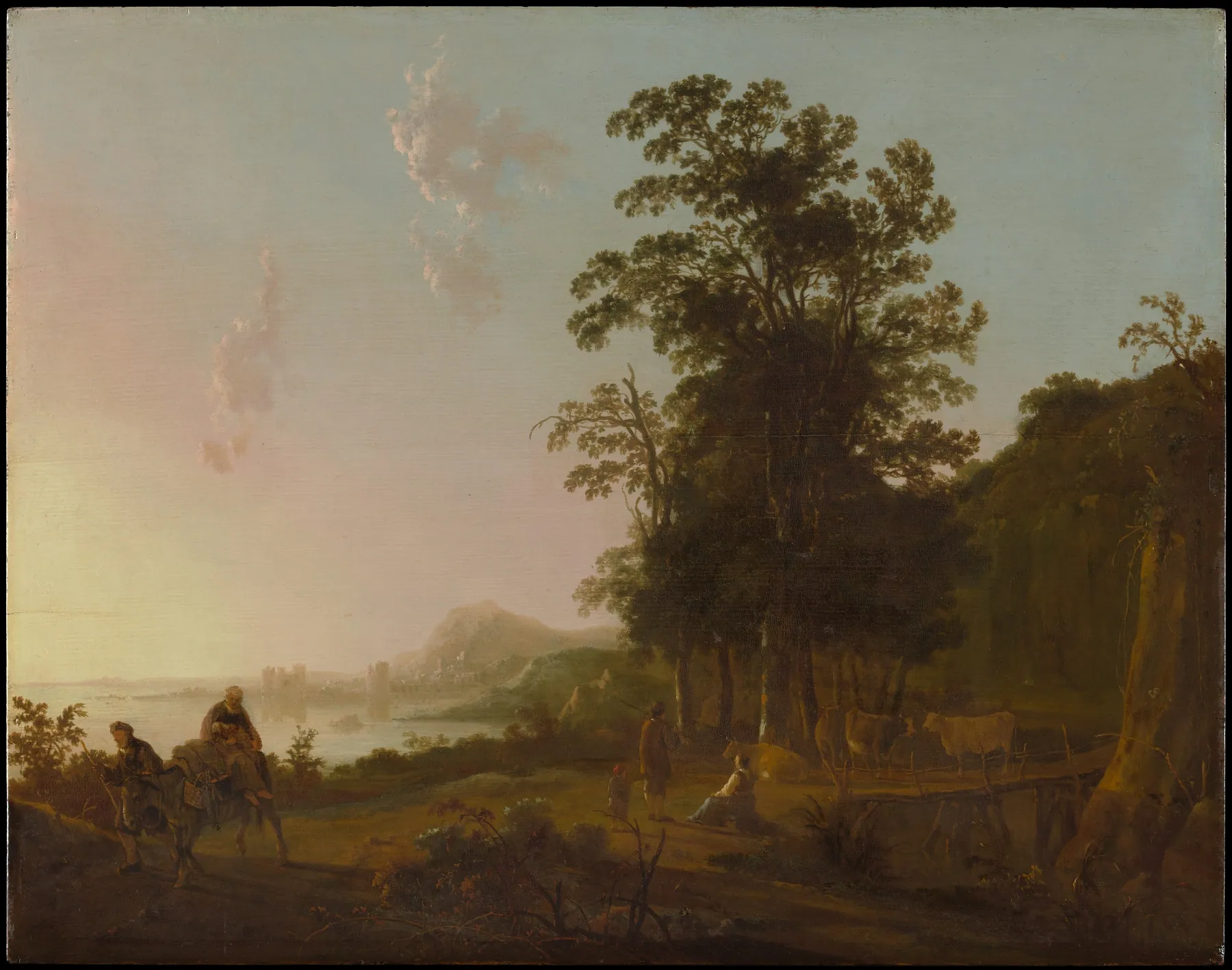 Paisaje con la huida a Egipto, de Aelbert Cuyp
