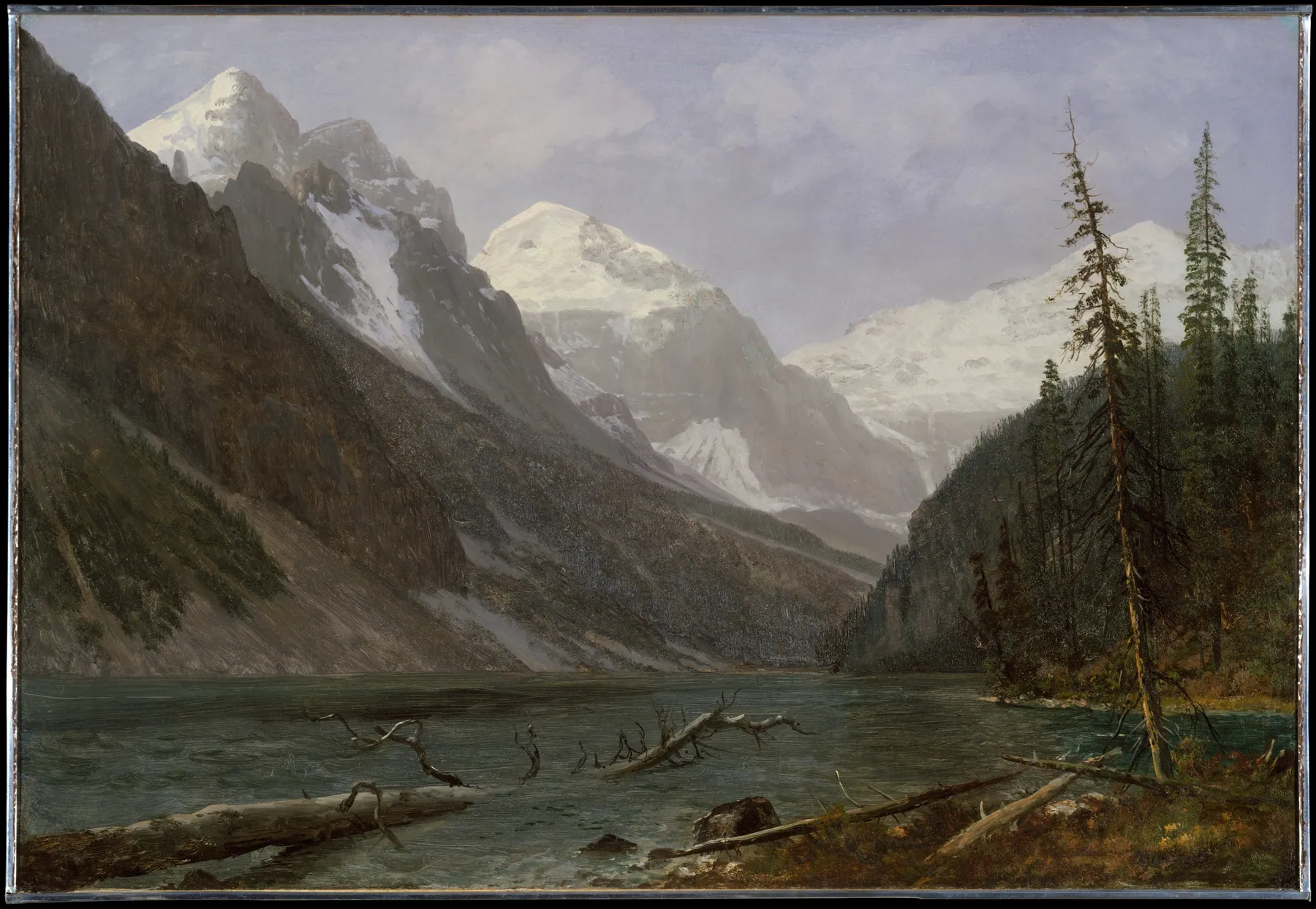 Montañas Rocosas de Canadá (Lago Louise), de Albert Bierstadt