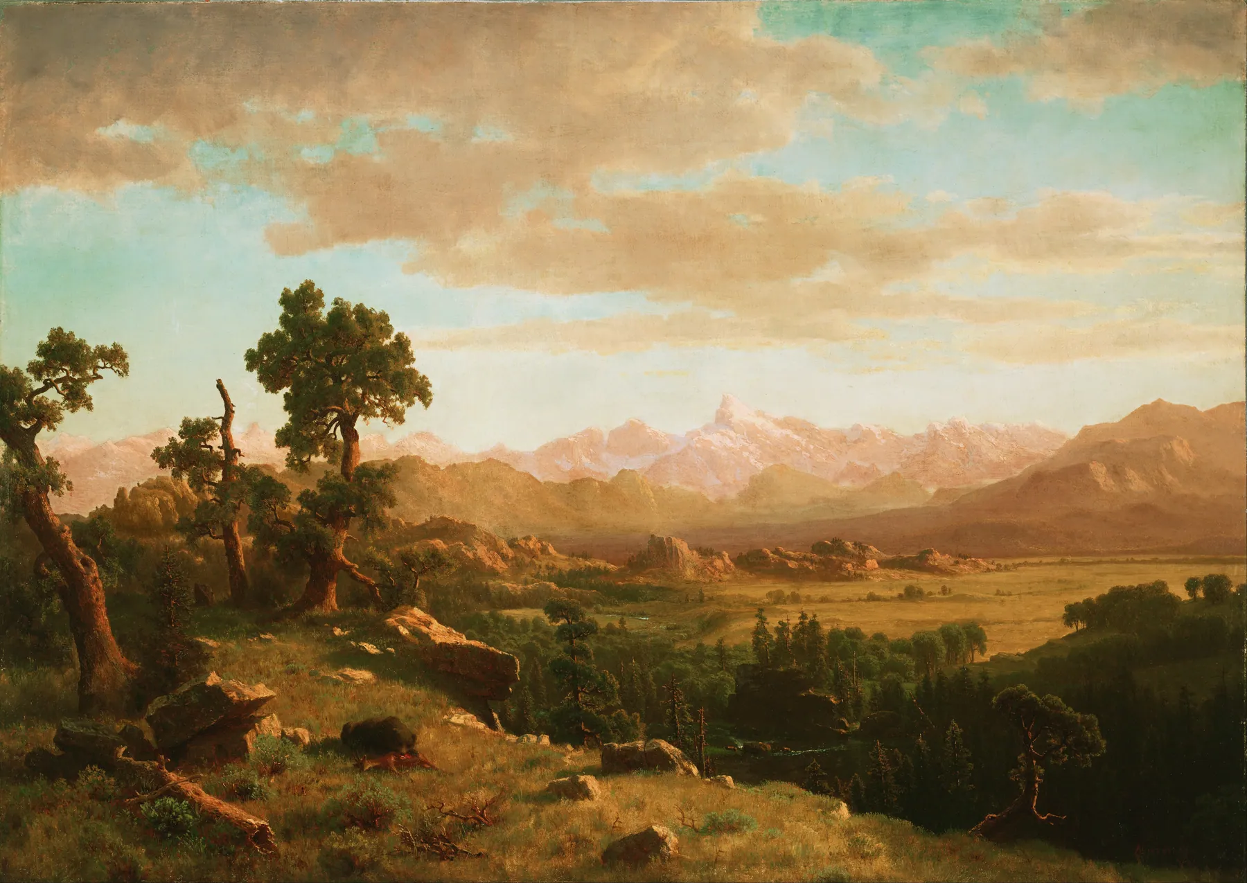 Montañas Wind River, de Albert Bierstadt