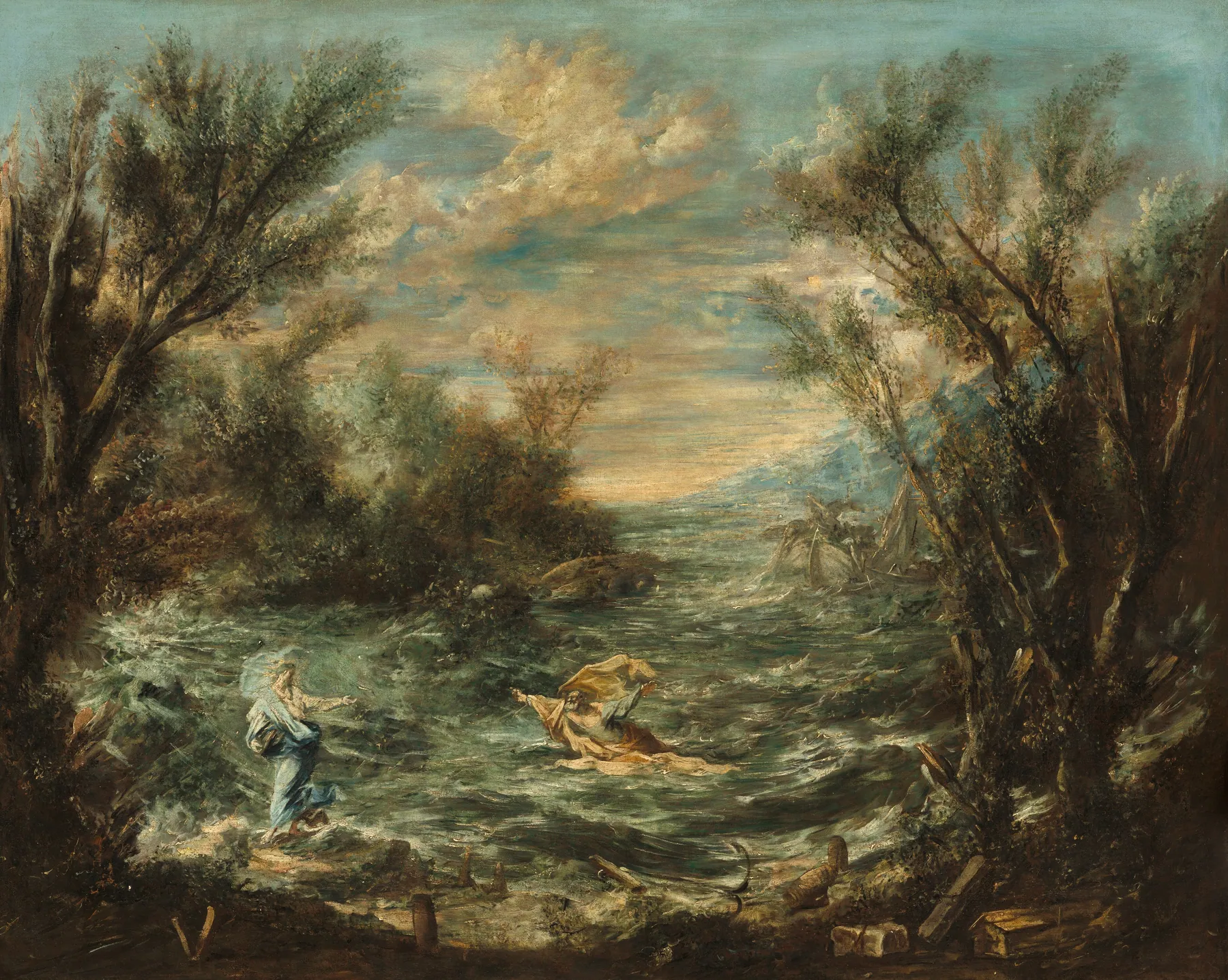 Cristo en el mar de Galilea, de Alessandro Magnasco
