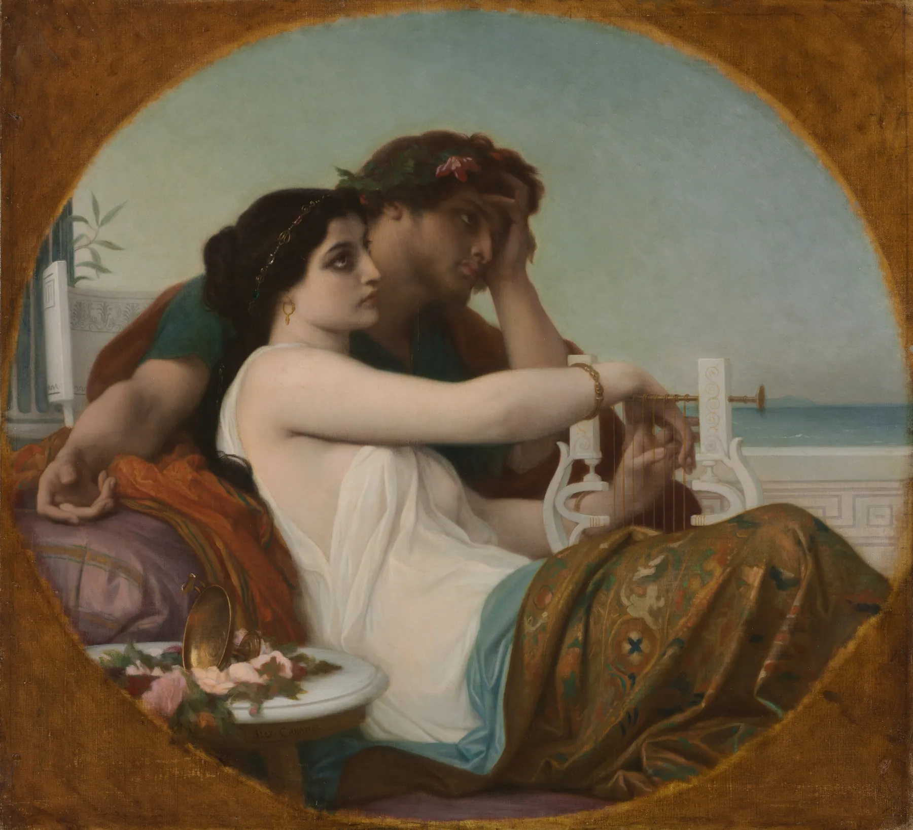 Aglaida y Bonifacio, de Alexandre Cabanel