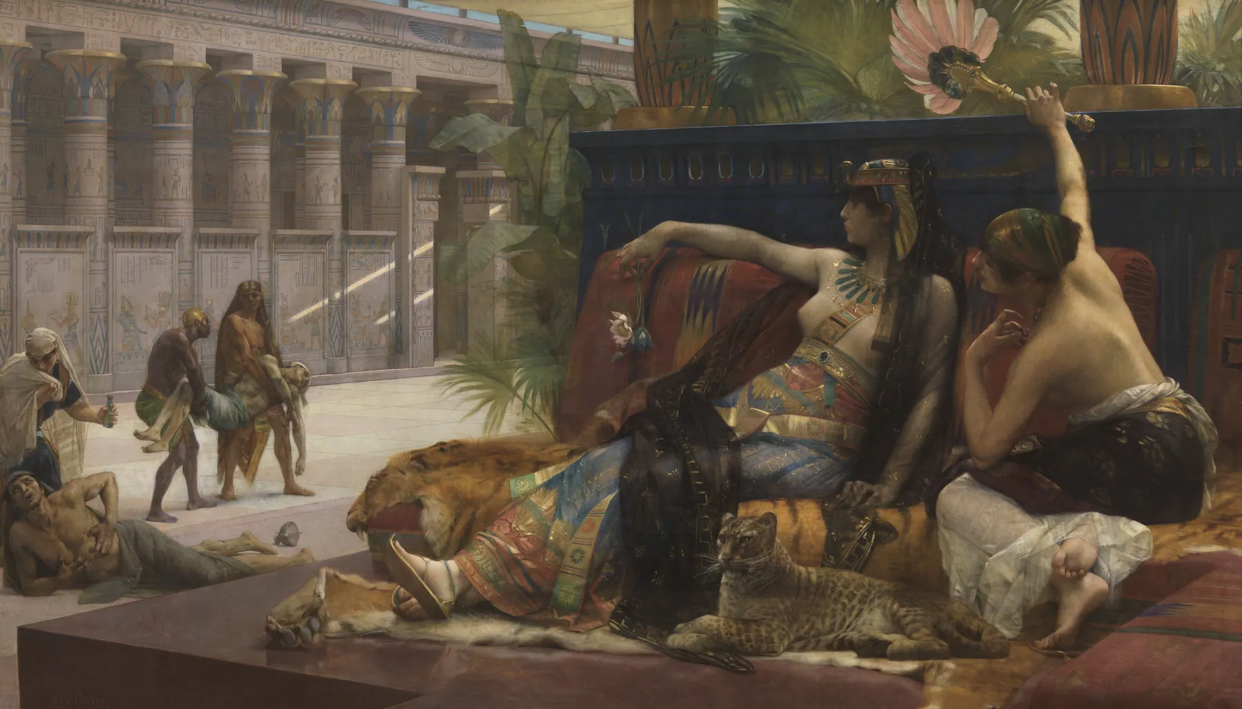 Cleopatra probando venenos en condenados, de Alexandre Cabanel
