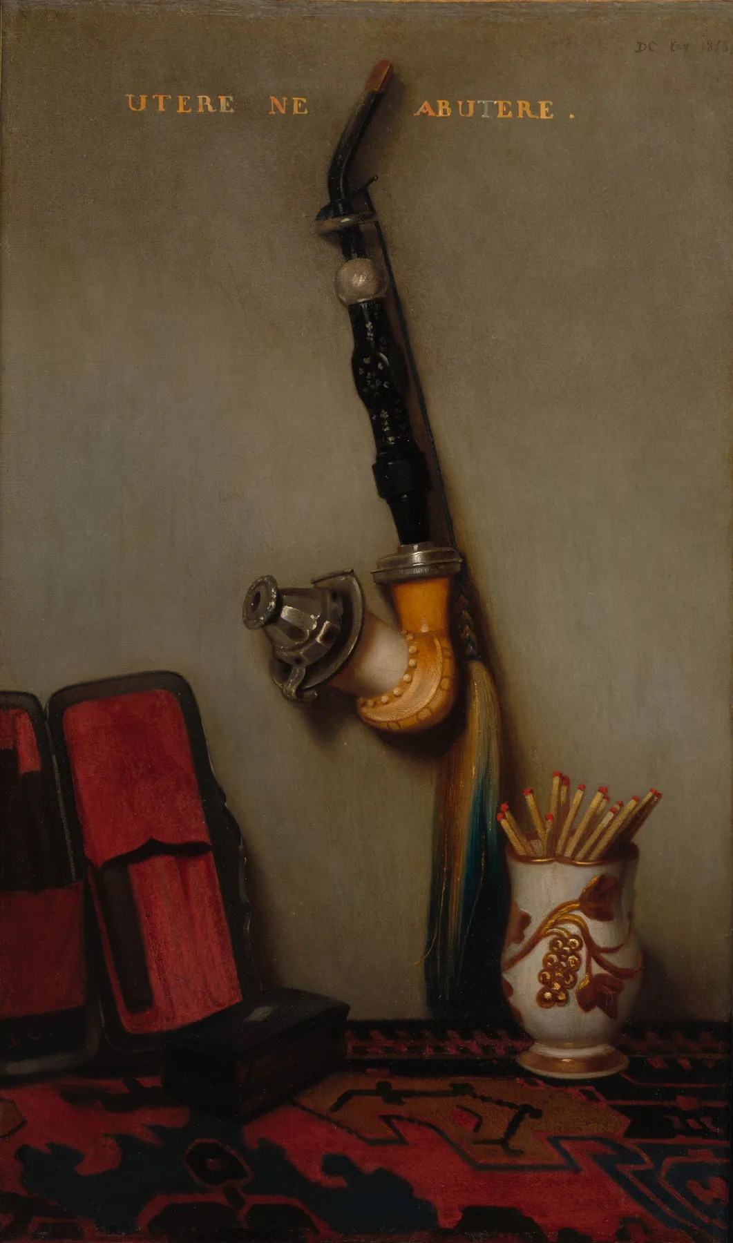 Bodegón con pipa y cerillas, de Alexandre-Gabriel Decamps