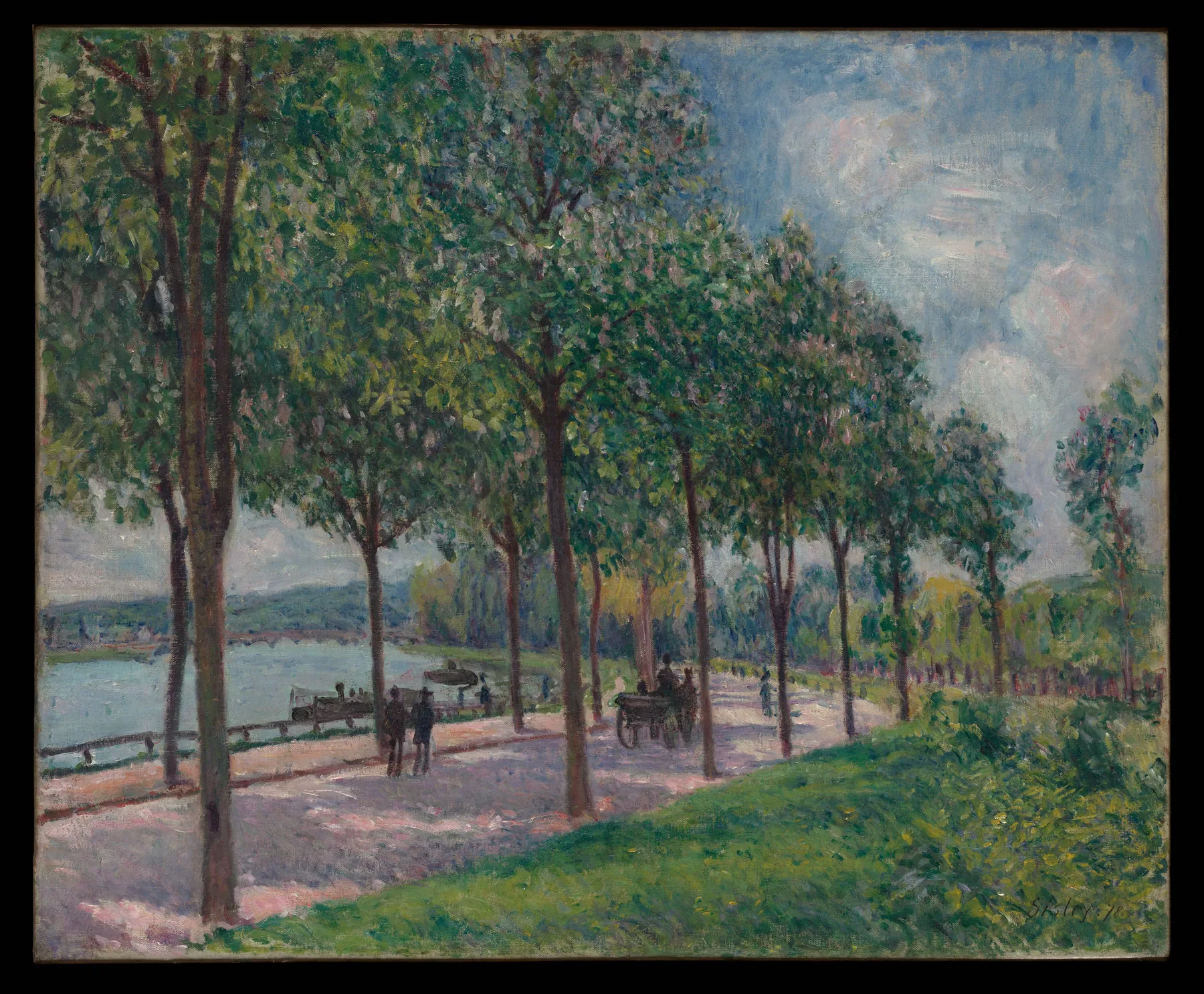 Alameda de castaños, de Alfred Sisley