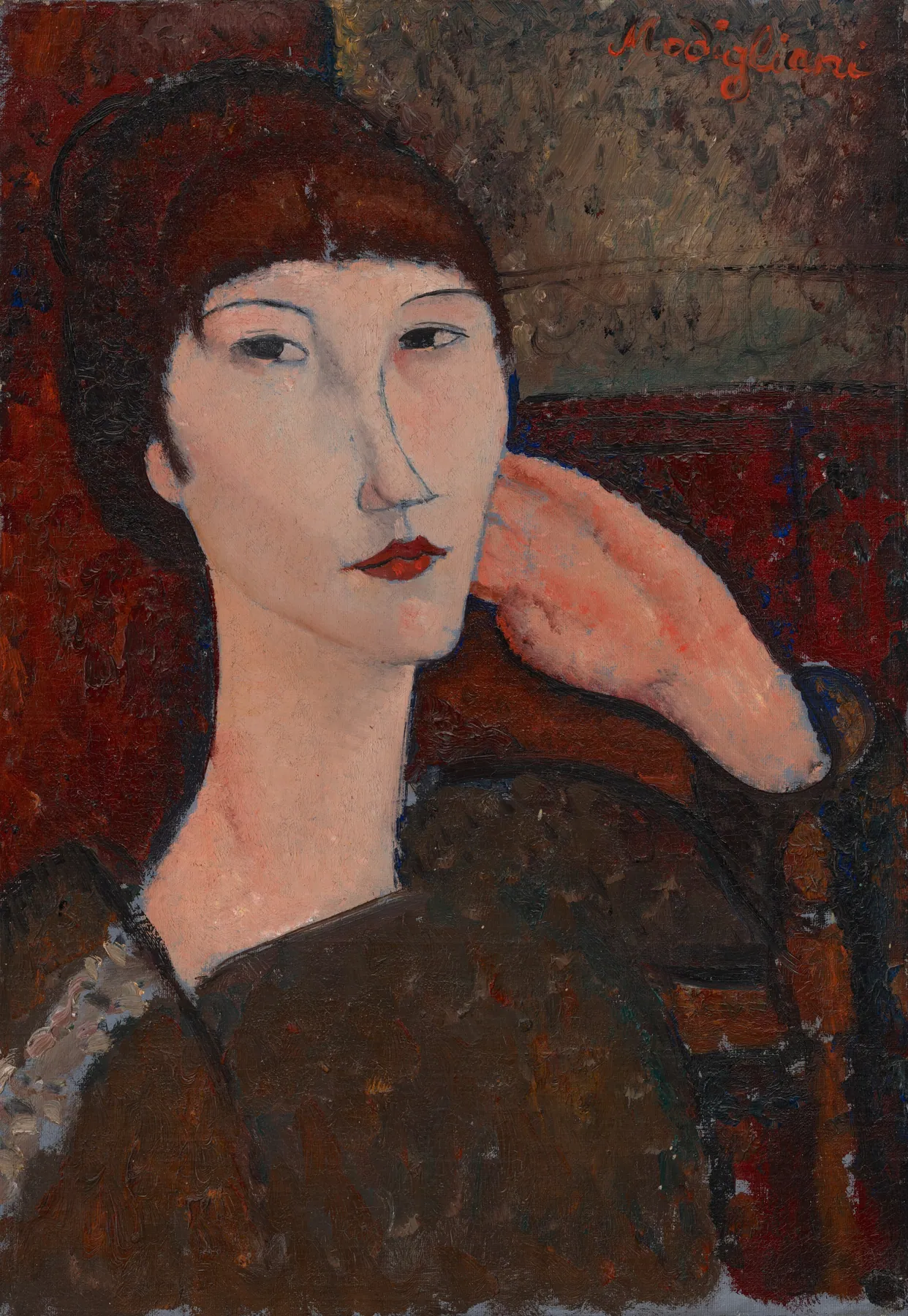 Adrienne (Mujer con flequillo), de Amedeo Modigliani