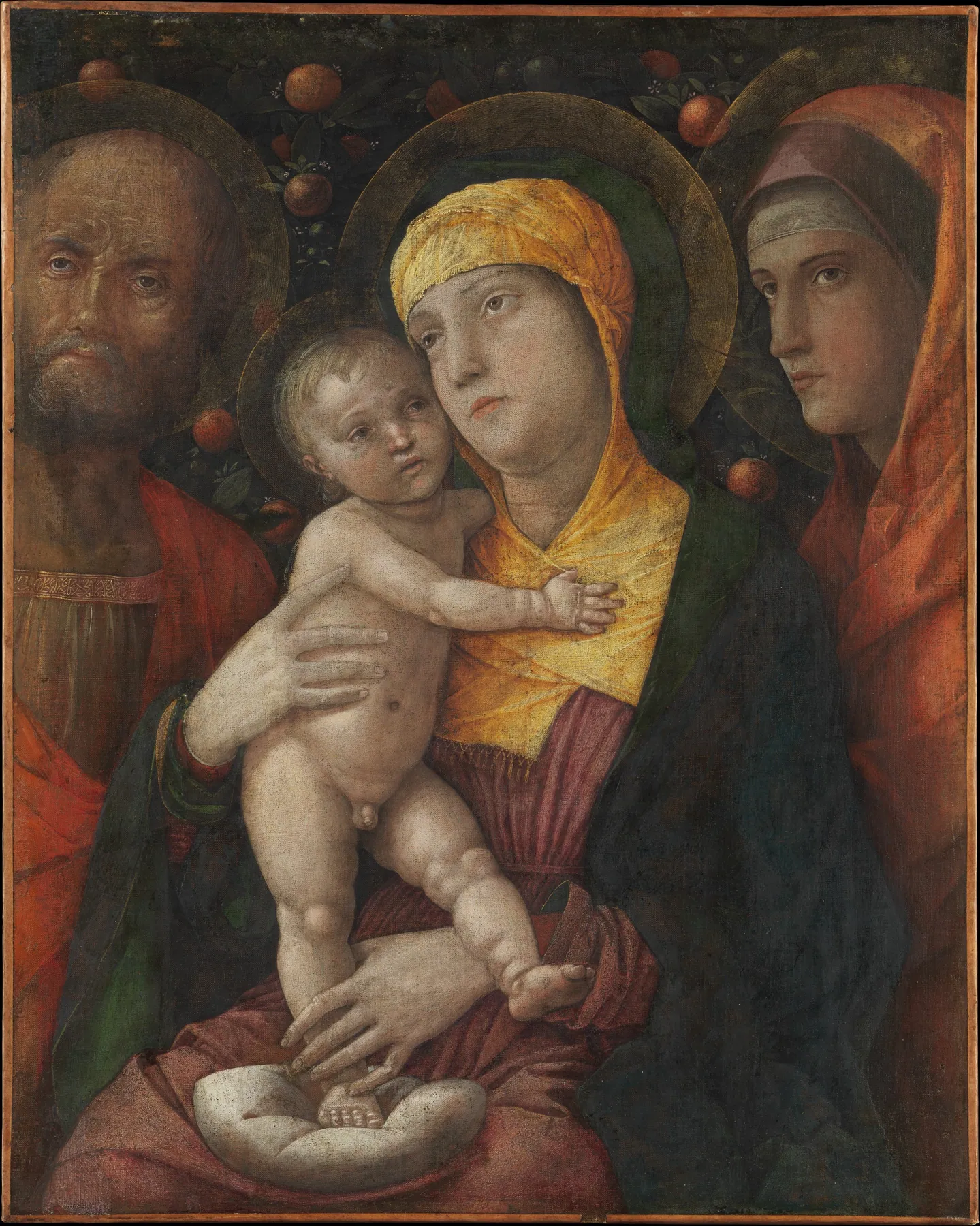 La Sagrada Familia con santa María Magdalena, de Andrea Mantegna