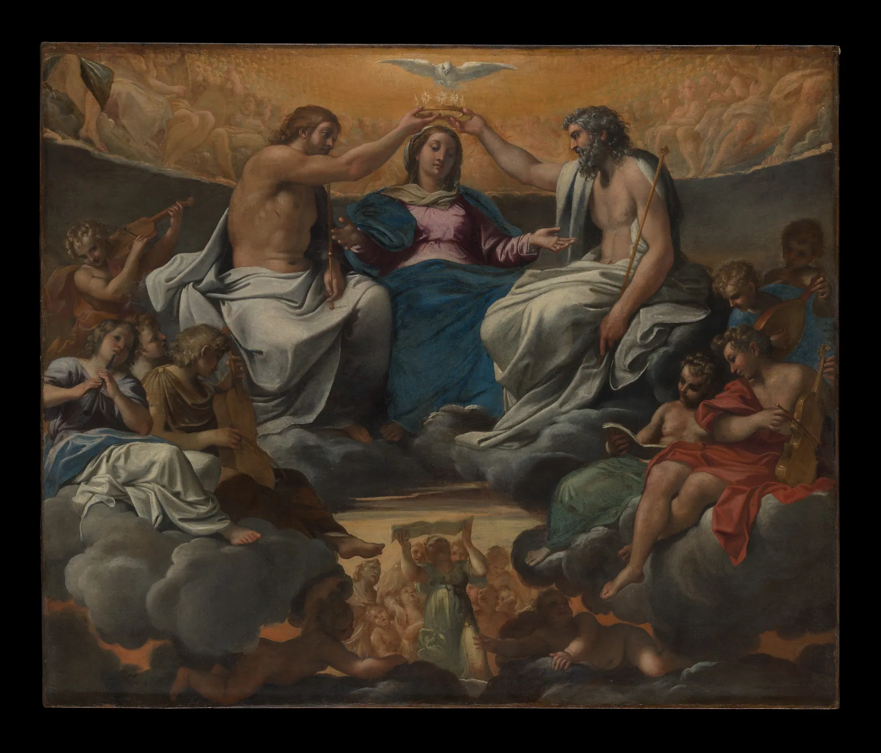 La coronación de la Virgen, de Annibale Carracci