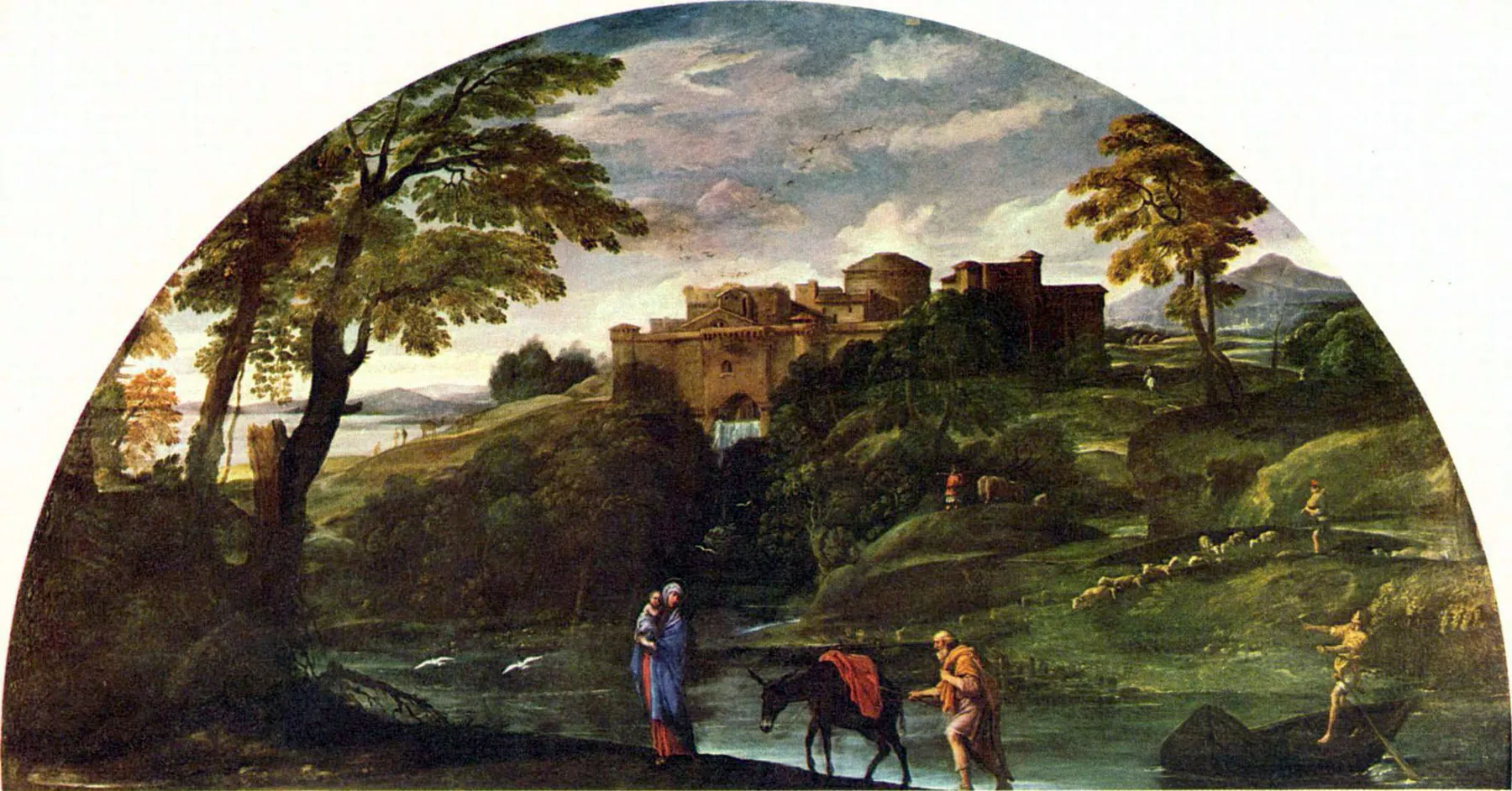 La huida a Egipto, de Annibale Carracci