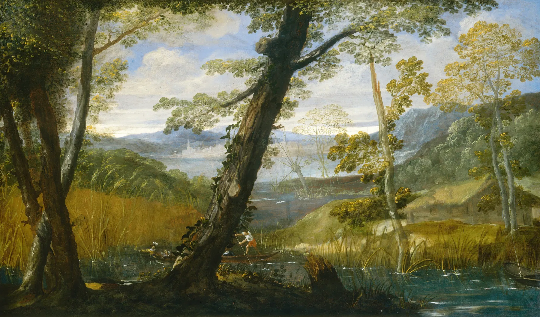 Paisaje fluvial, de Annibale Carracci