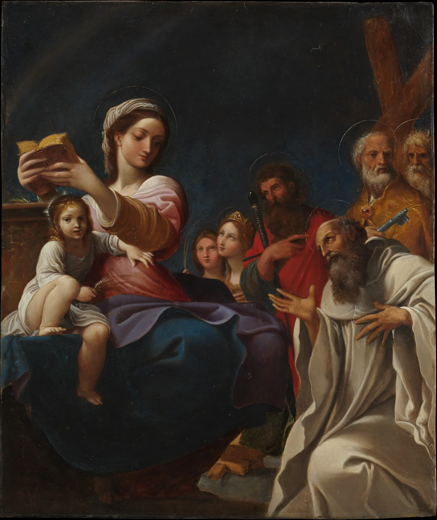Virgen con el Niño y santos, de Annibale Carracci
