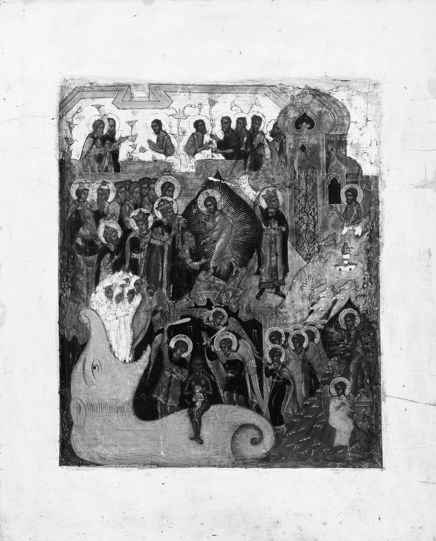 La Resurrección de Cristo y el Descenso a los Infiernos, de Anónimo ruso