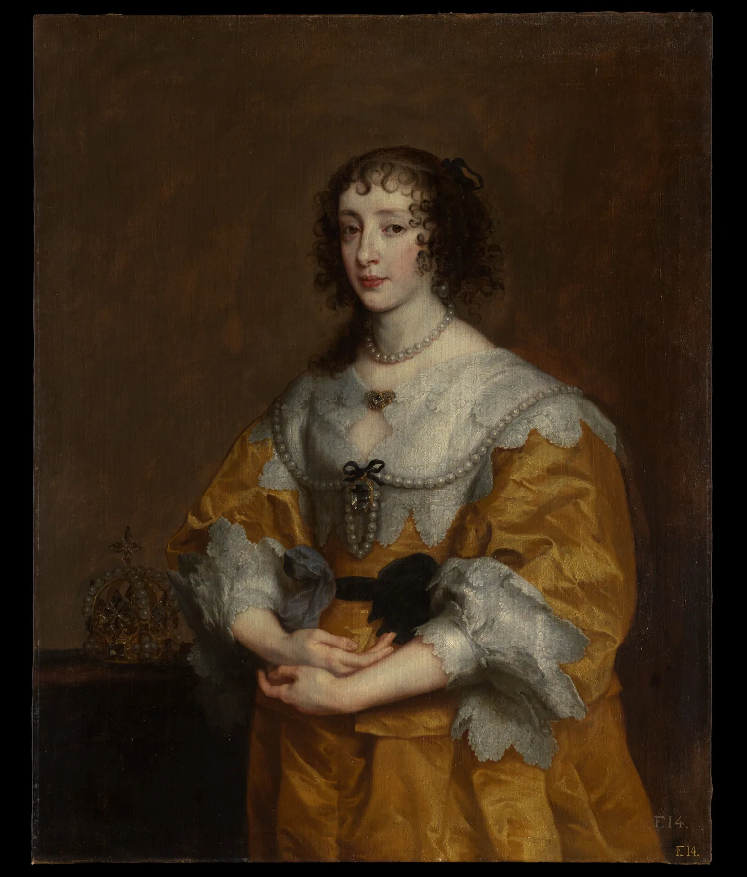 La reina Henrietta Maria, de Anthony van Dyck