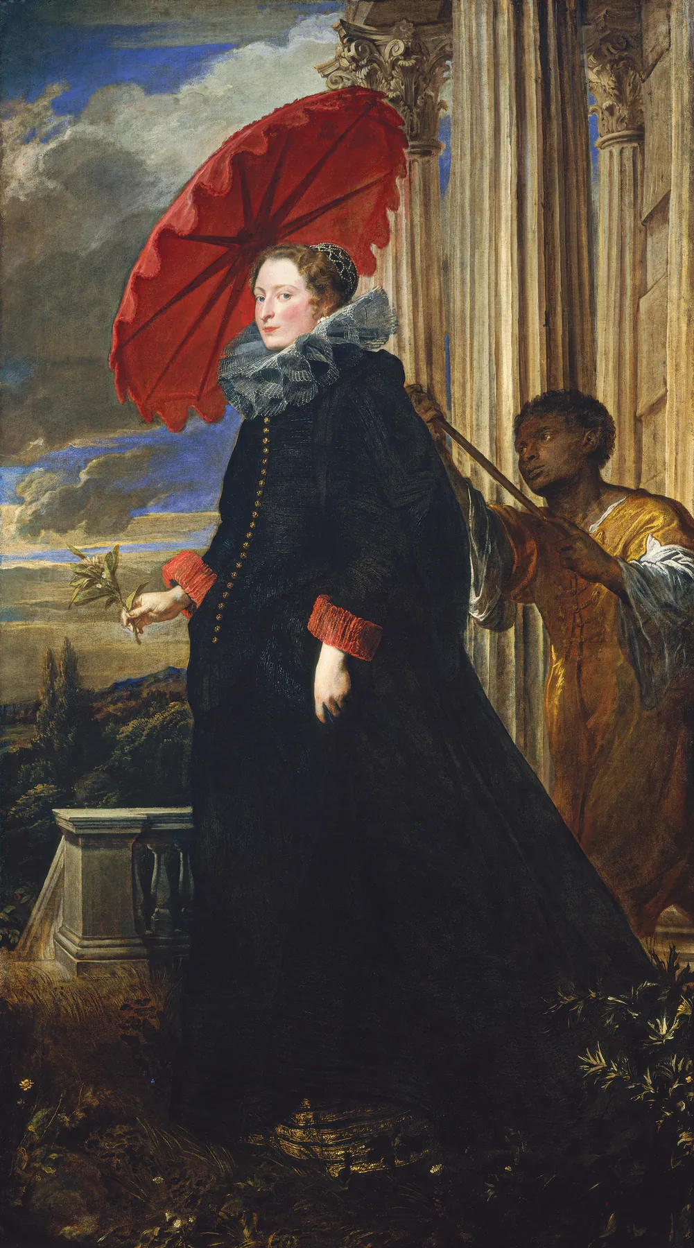 Retrato de Elena Grimaldi, de Anthony van Dyck
