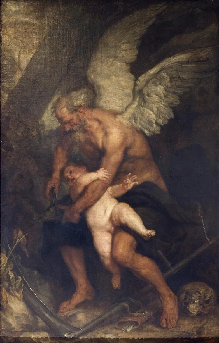 Tiempo cortando las alas de Cupido, de Anthony van Dyck