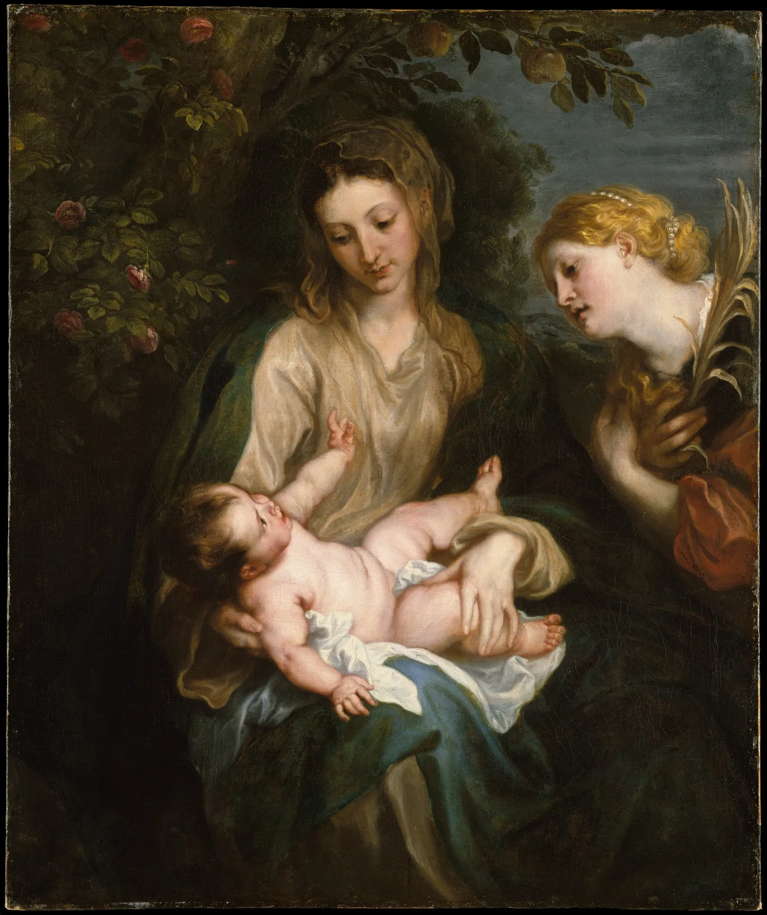 Virgen con el Niño y Santa Catalina de Alejandría, de Anthony van Dyck