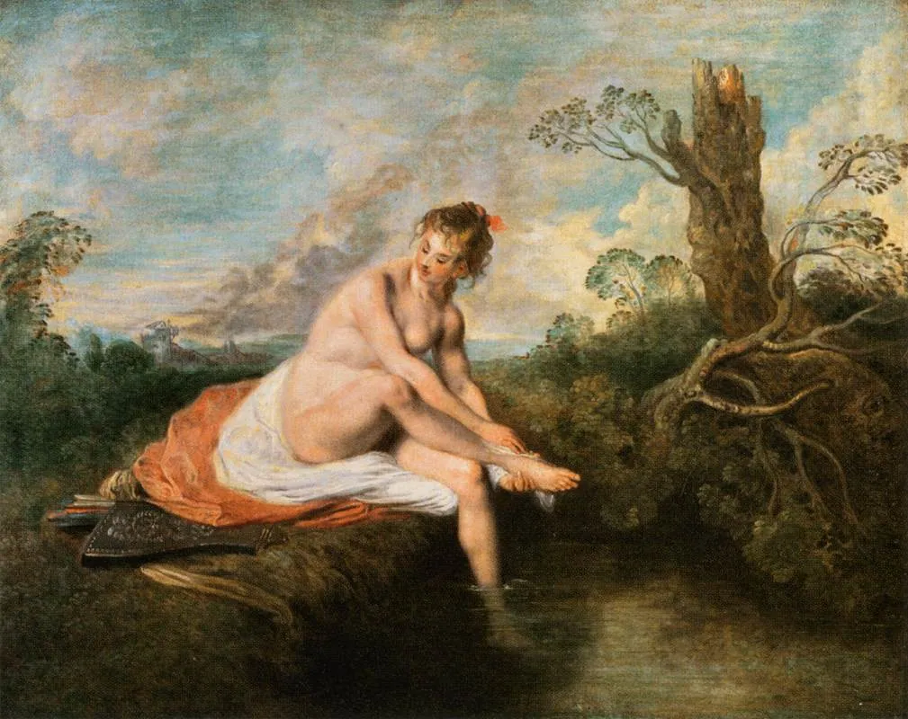 Diana en el baño, de Antoine Watteau