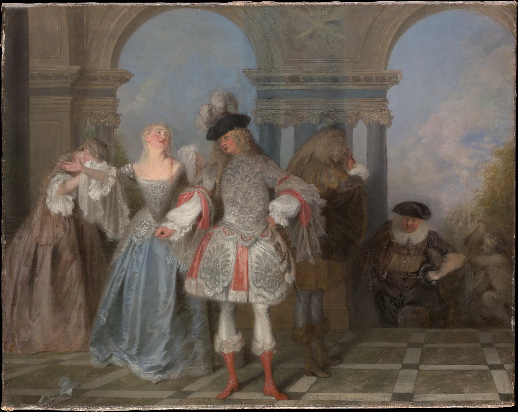 Los comediantes franceses, de Antoine Watteau