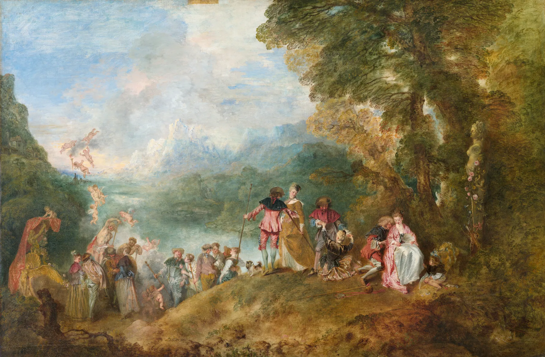 Peregrinación a la isla de Citera, de Antoine Watteau