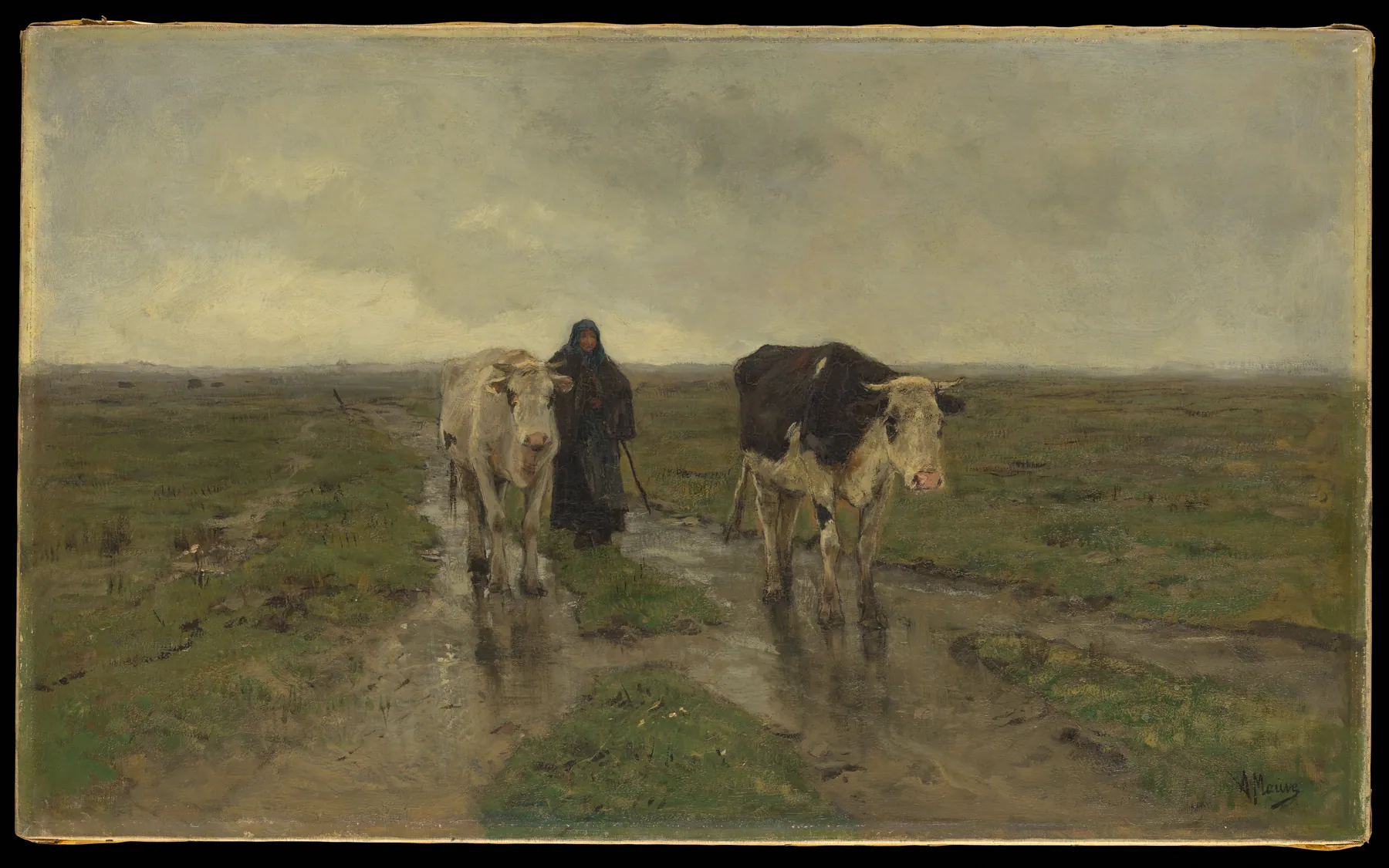 Cambio de pastos, de Anton Mauve