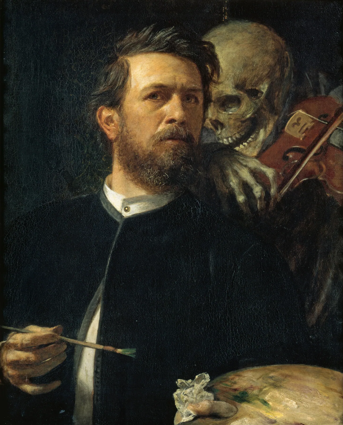 Autorretrato con la Muerte tocando el violín, de Arnold Böcklin