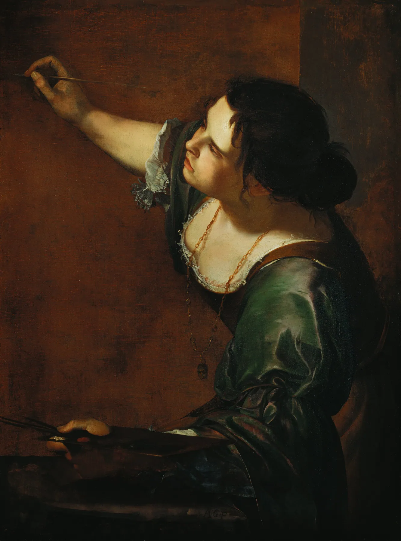 Autorretrato como alegoría de la pintura, de Artemisia Gentileschi