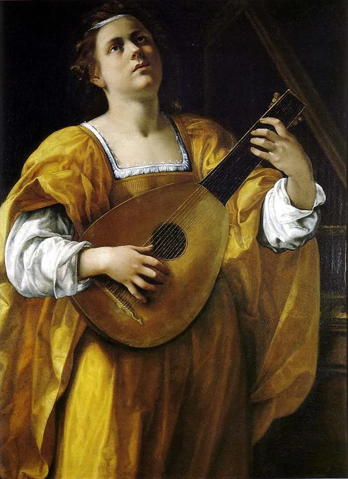 Clavecinista o Santa Cecilia, de Artemisia Gentileschi