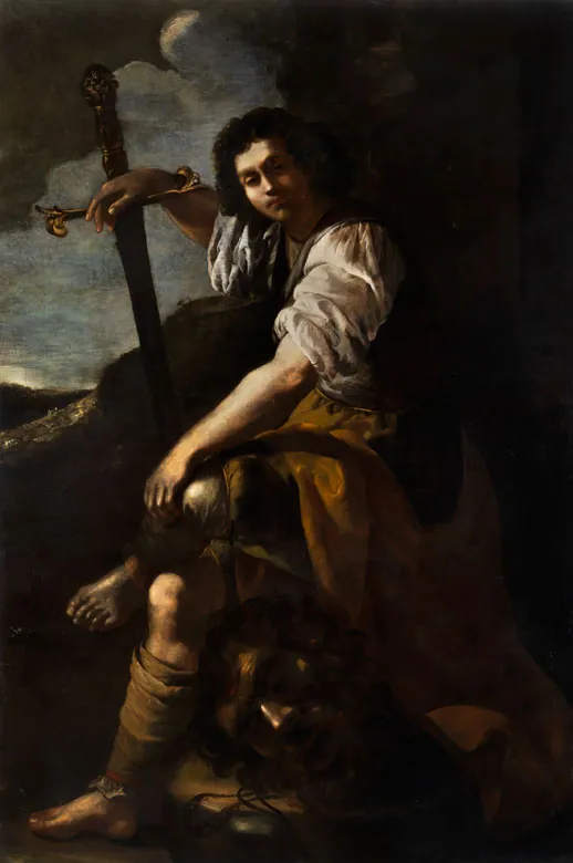 David y Goliat, de Artemisia Gentileschi