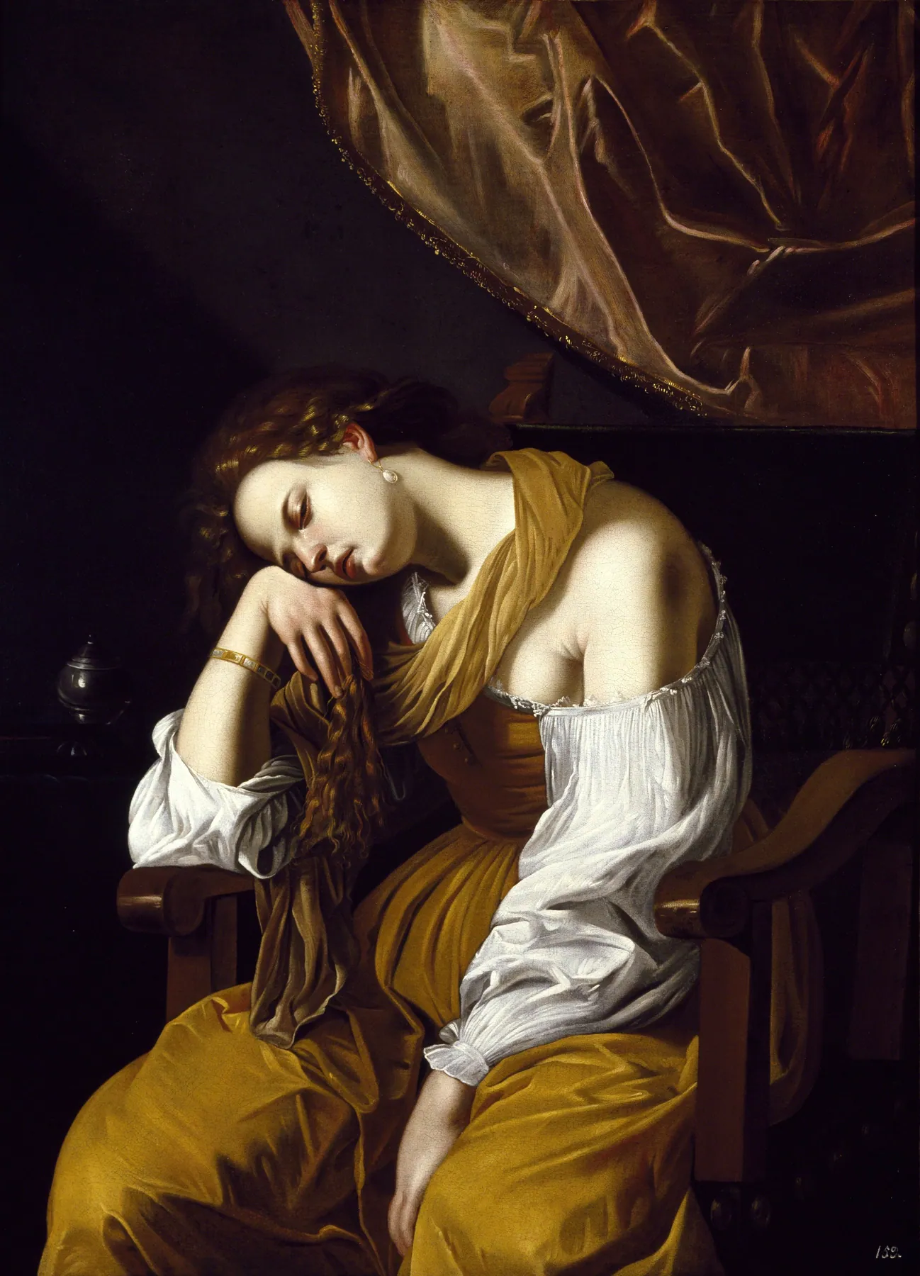 María Magdalena como la Melancolía, de Artemisia Gentileschi