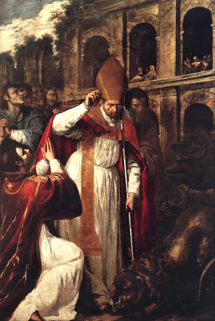 San Genaro en el anfiteatro de Pozzuoli, de Artemisia Gentileschi