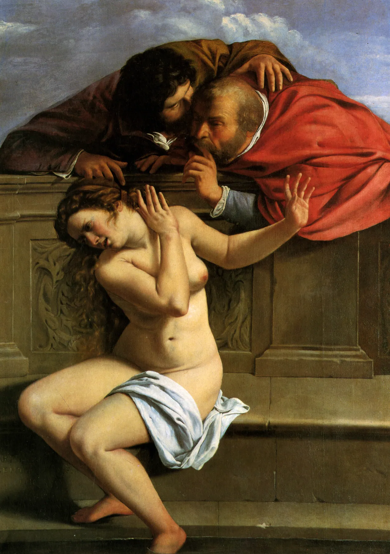 Susana y los viejos (Pommersfelden), de Artemisia Gentileschi