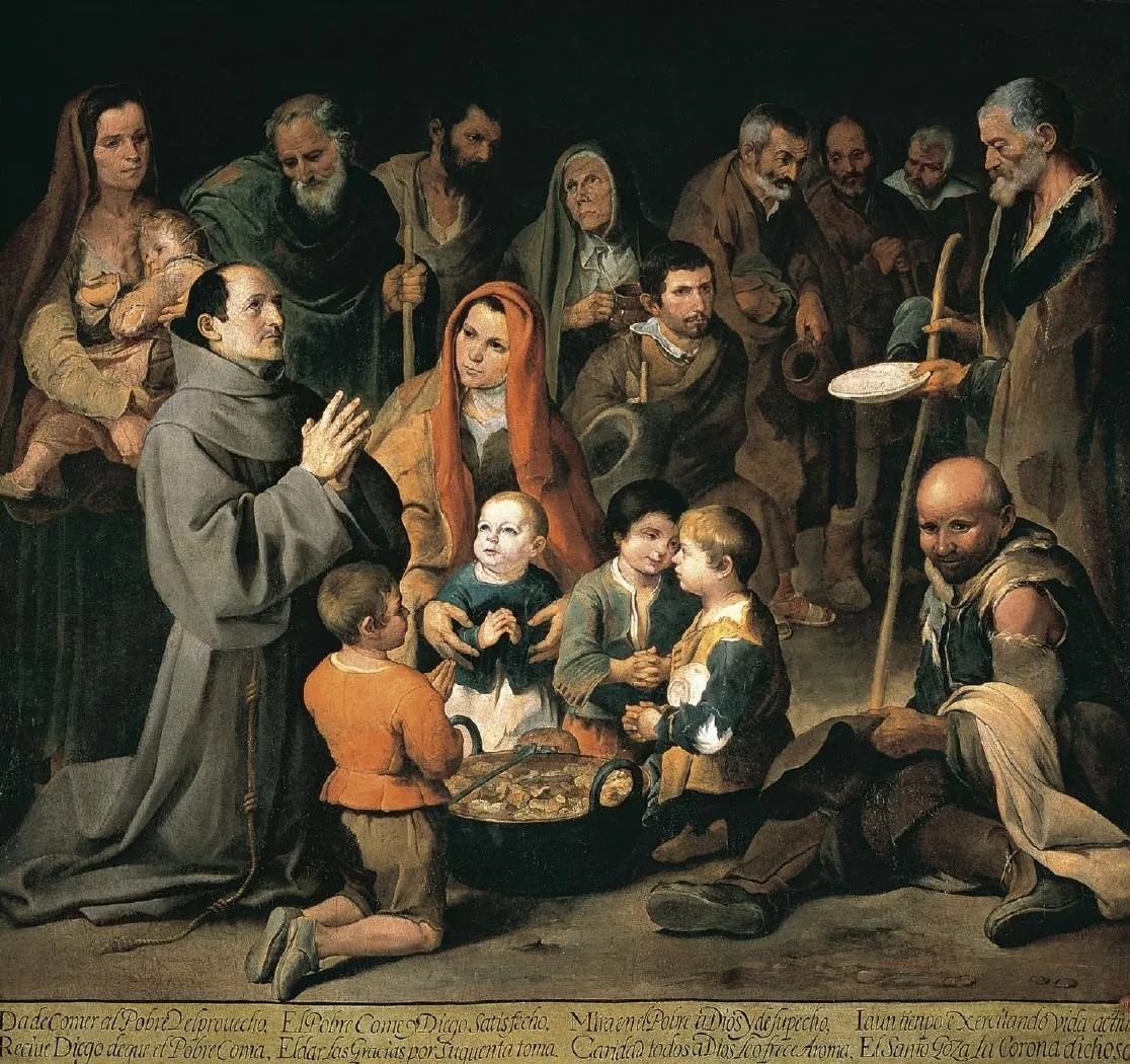 San Diego de Alcalá dando limosna, de Bartolomé Esteban Murillo