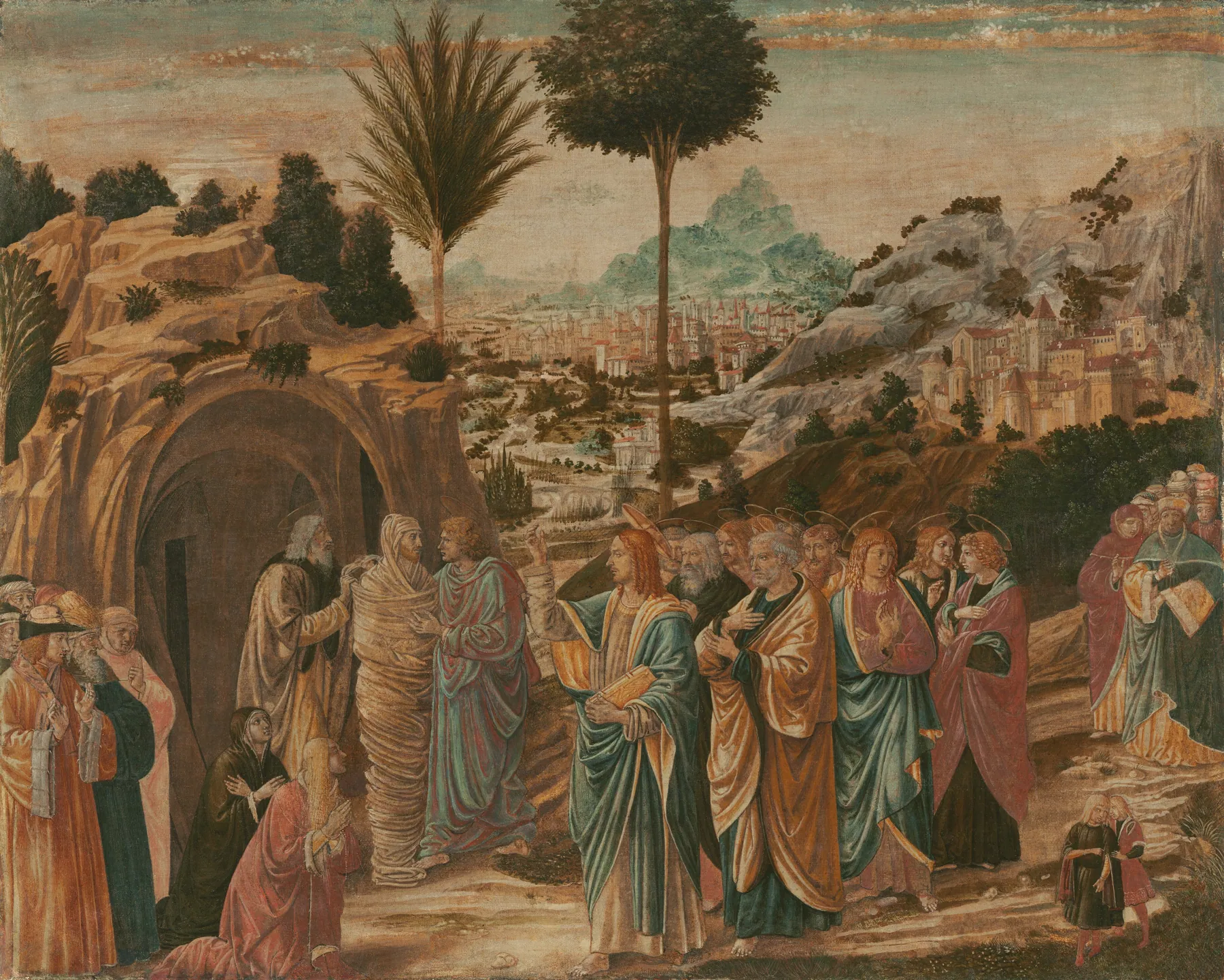 La resurrección de Lázaro, de Benozzo Gozzoli