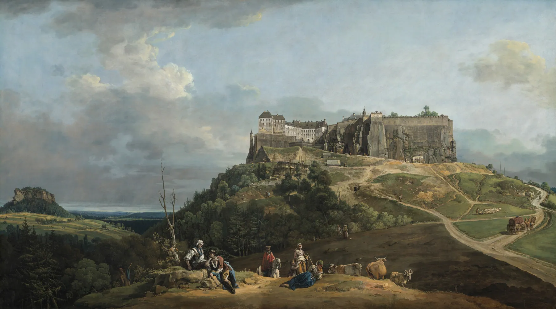La fortaleza de Königstein, de Bernardo Bellotto