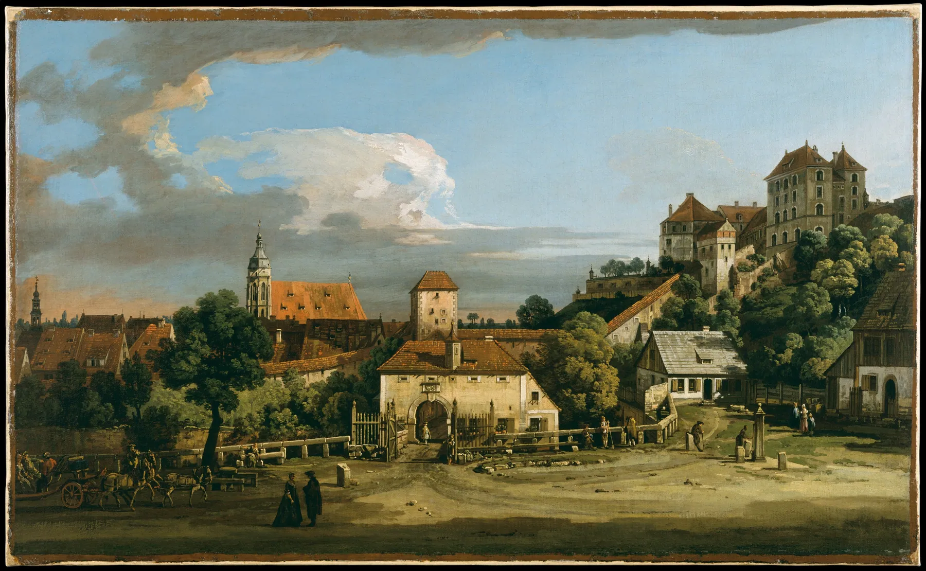 Pirna, la puerta de Ober desde el sur, de Bernardo Bellotto