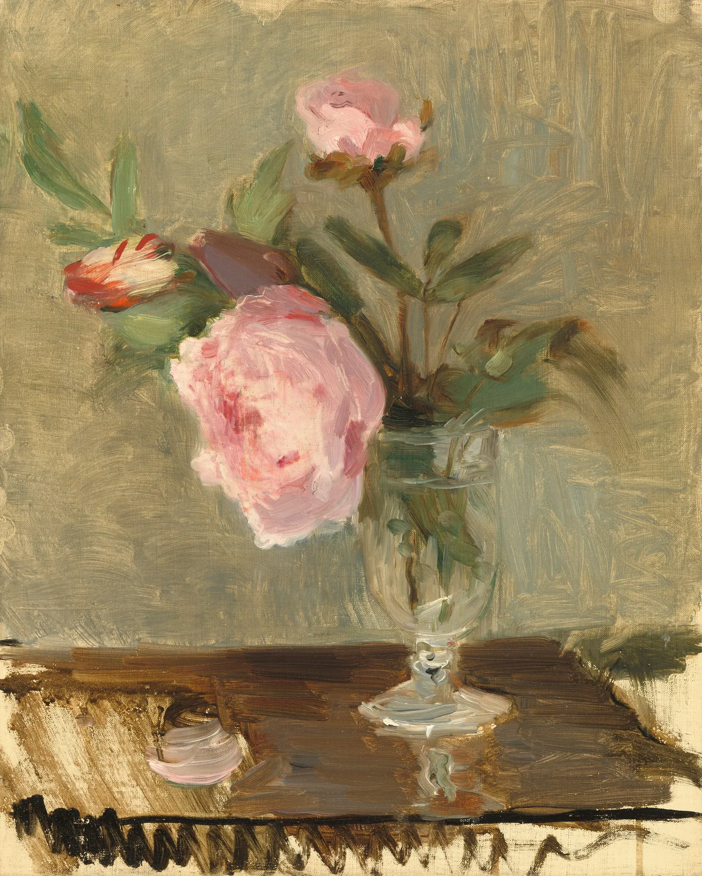 Peonías, de Berthe Morisot