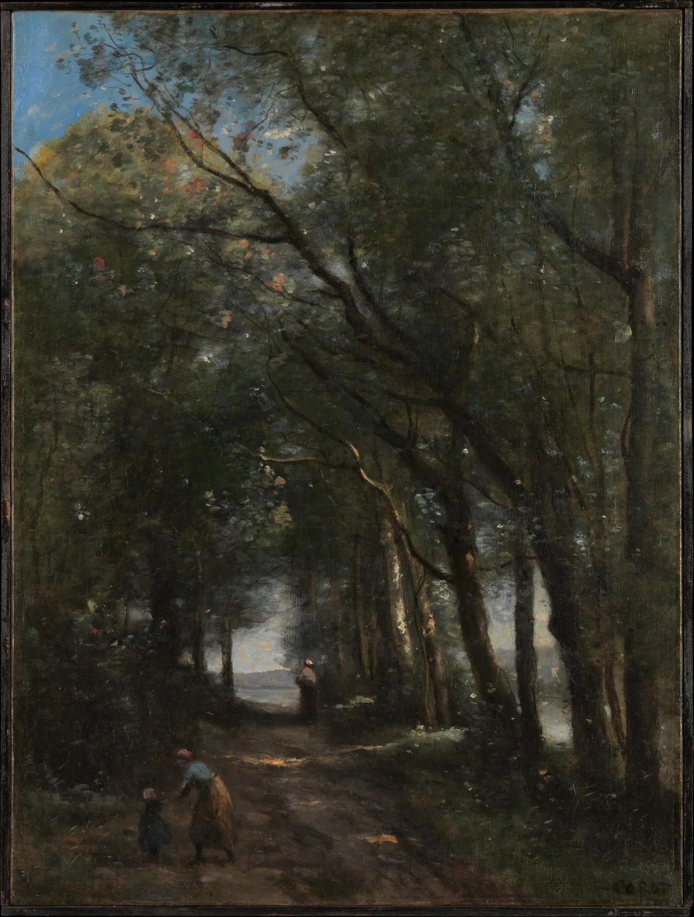 Camino entre los árboles, de Camille Corot