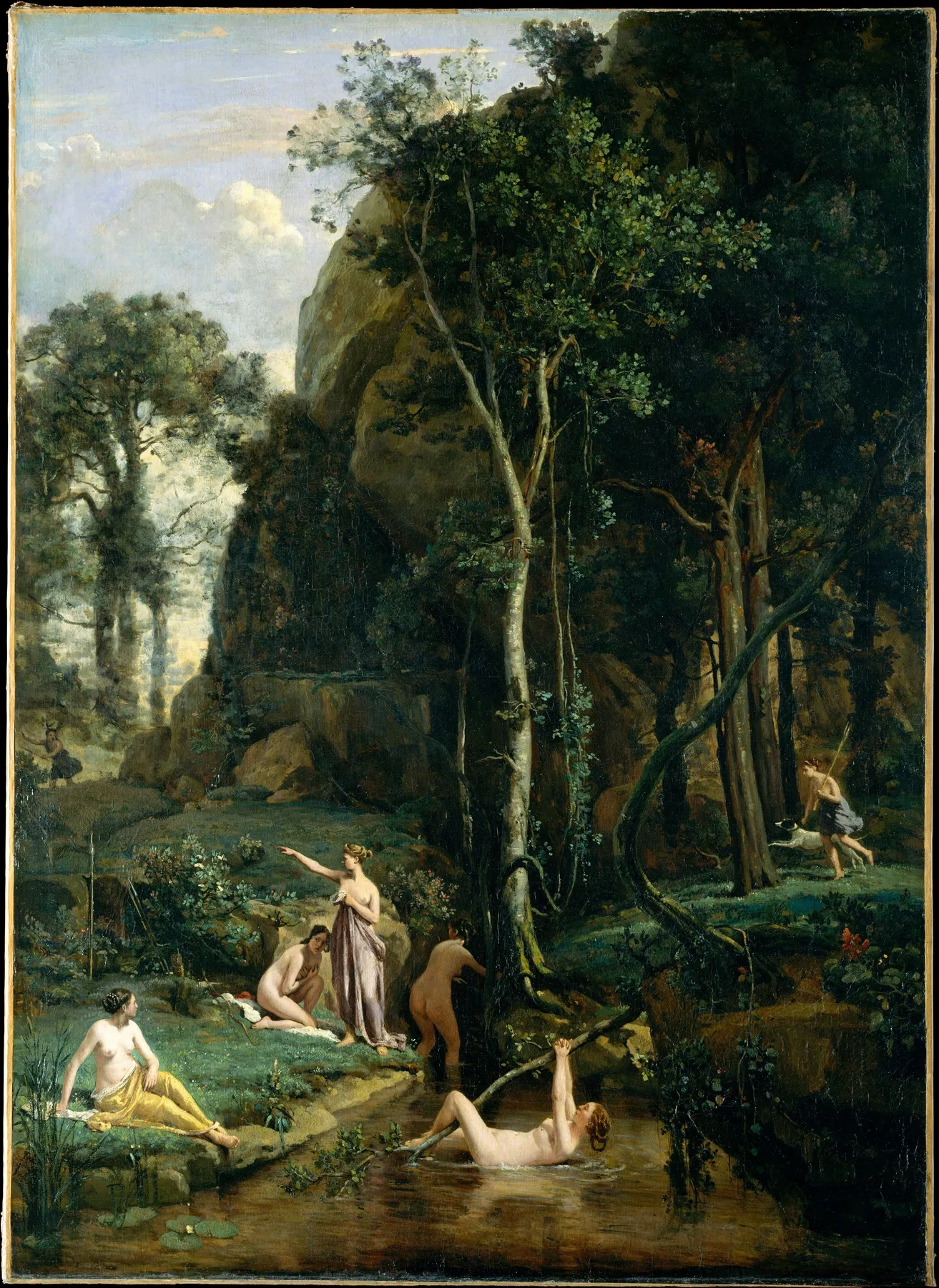 Diana y Acteón (Diana sorprendida en su baño), de Camille Corot