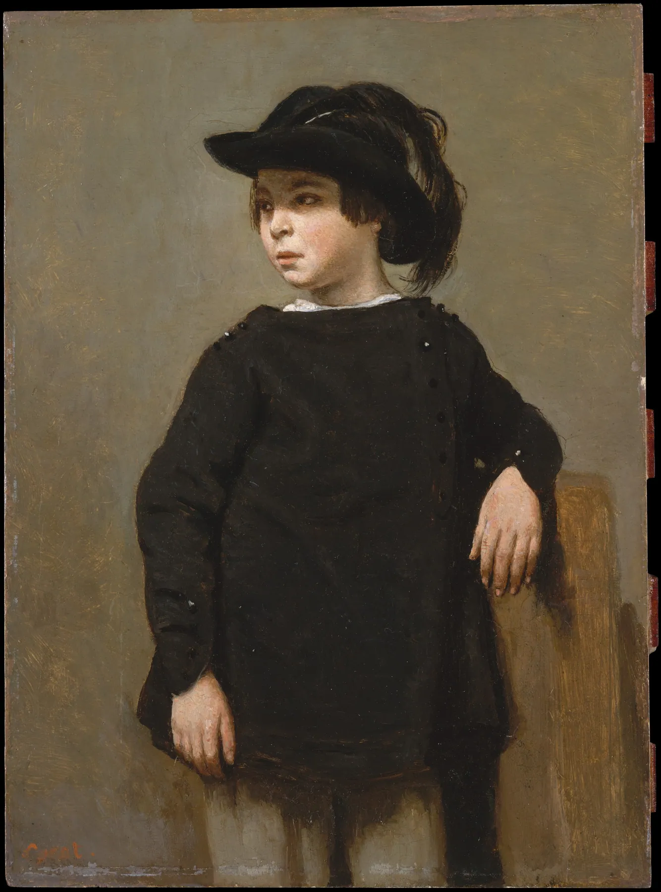 Retrato de un niño, de Camille Corot