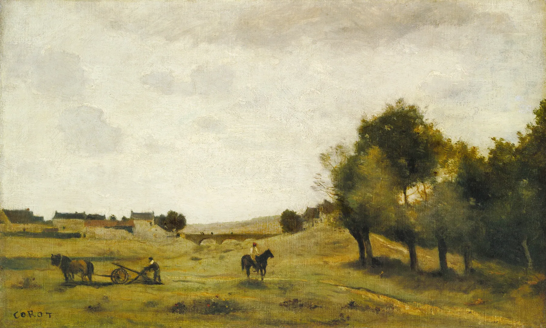 Vista cerca de Épernon, de Camille Corot