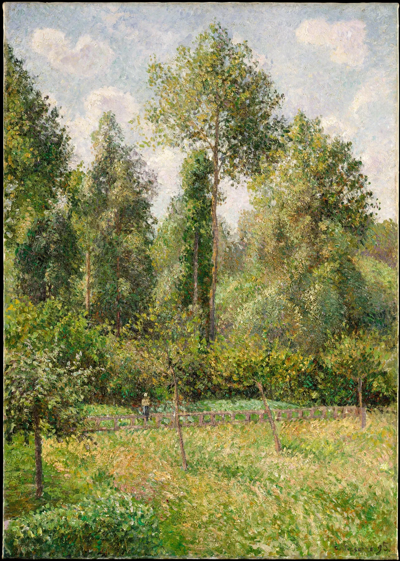 Álamos, Eragny, de Camille Pissarro