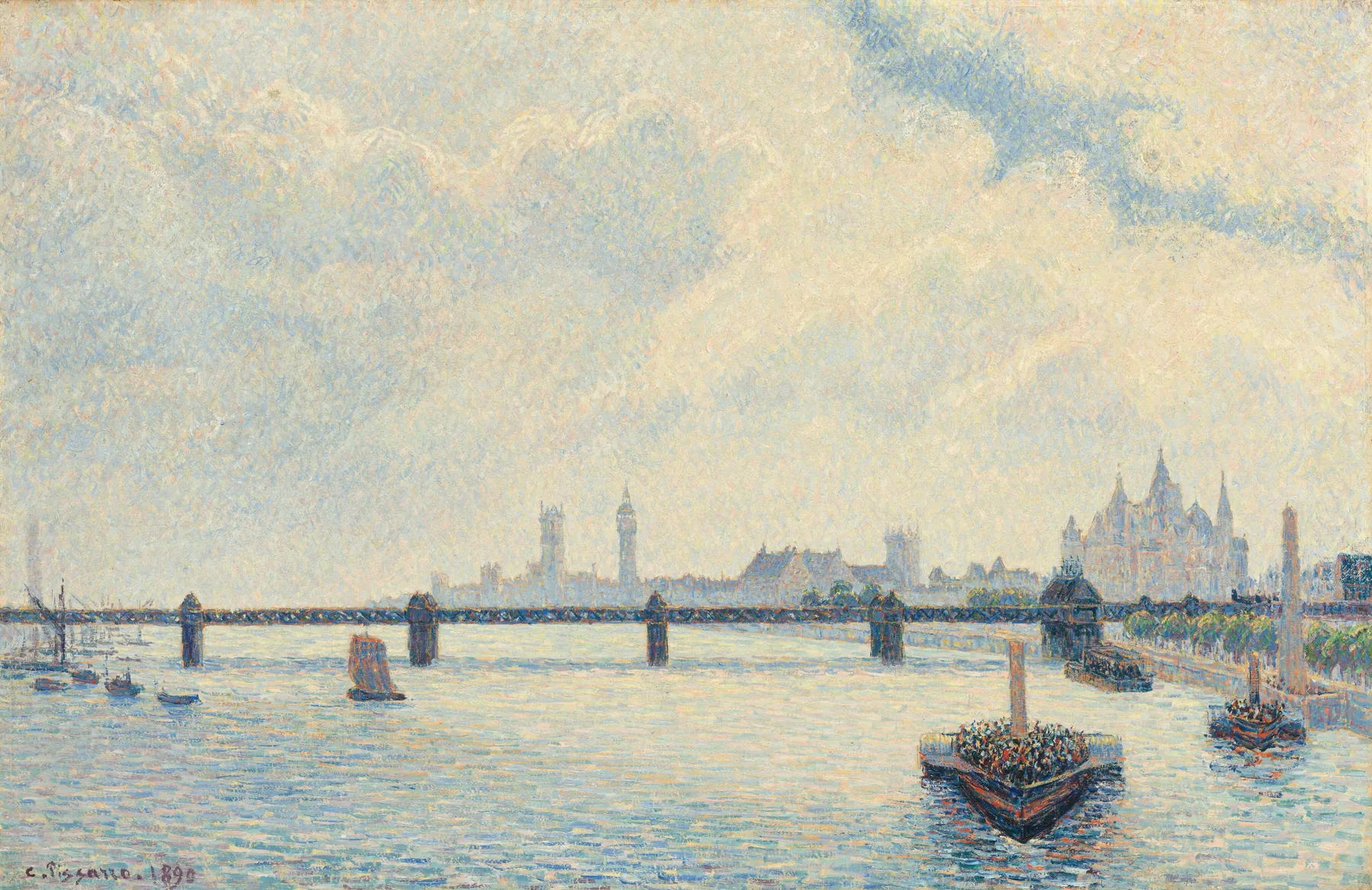 Charing Cross Bridge, de Camille Pissarro