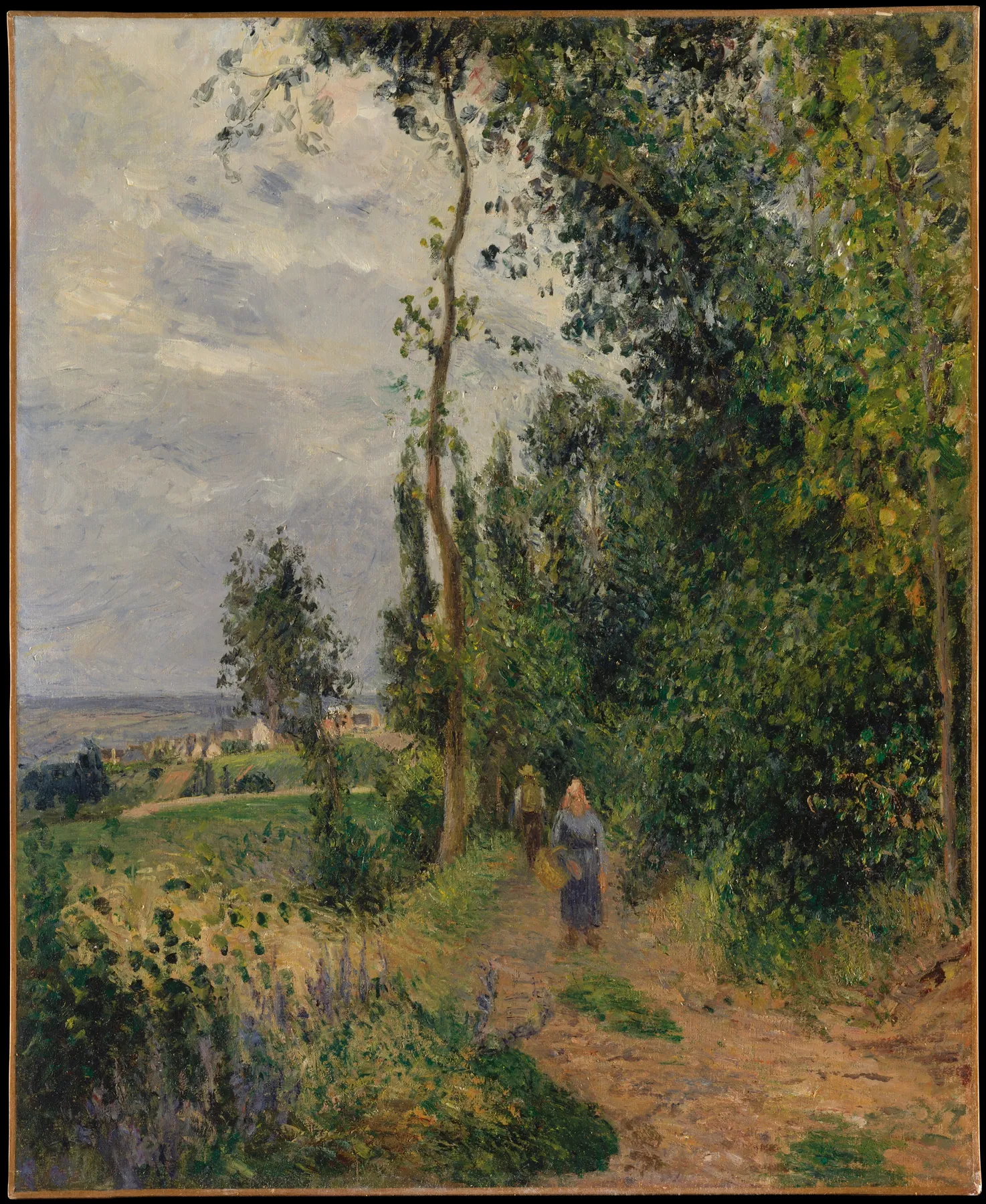 Côte des Grouettes, cerca de Pontoise, de Camille Pissarro