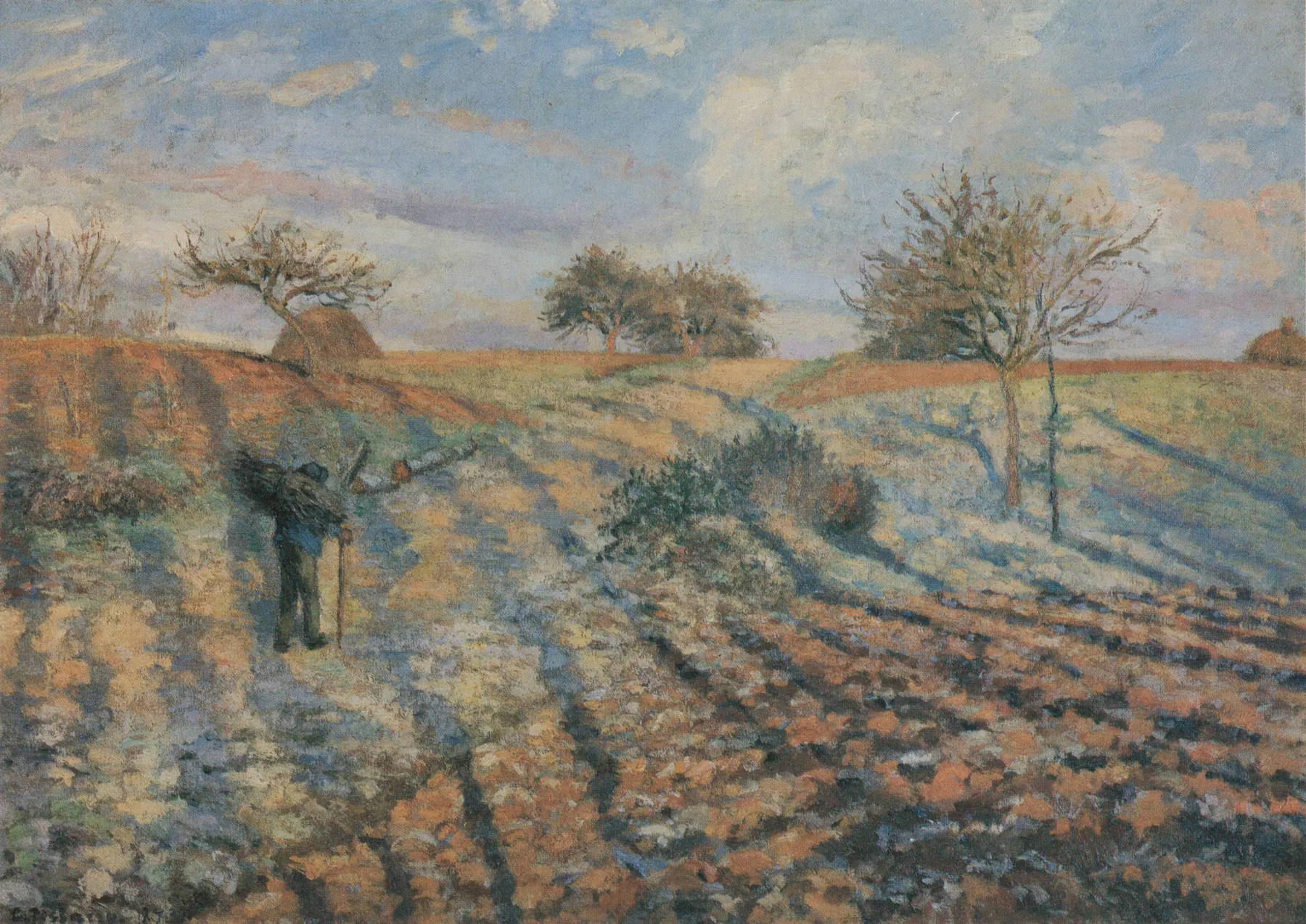 Helada blanca, de Camille Pissarro