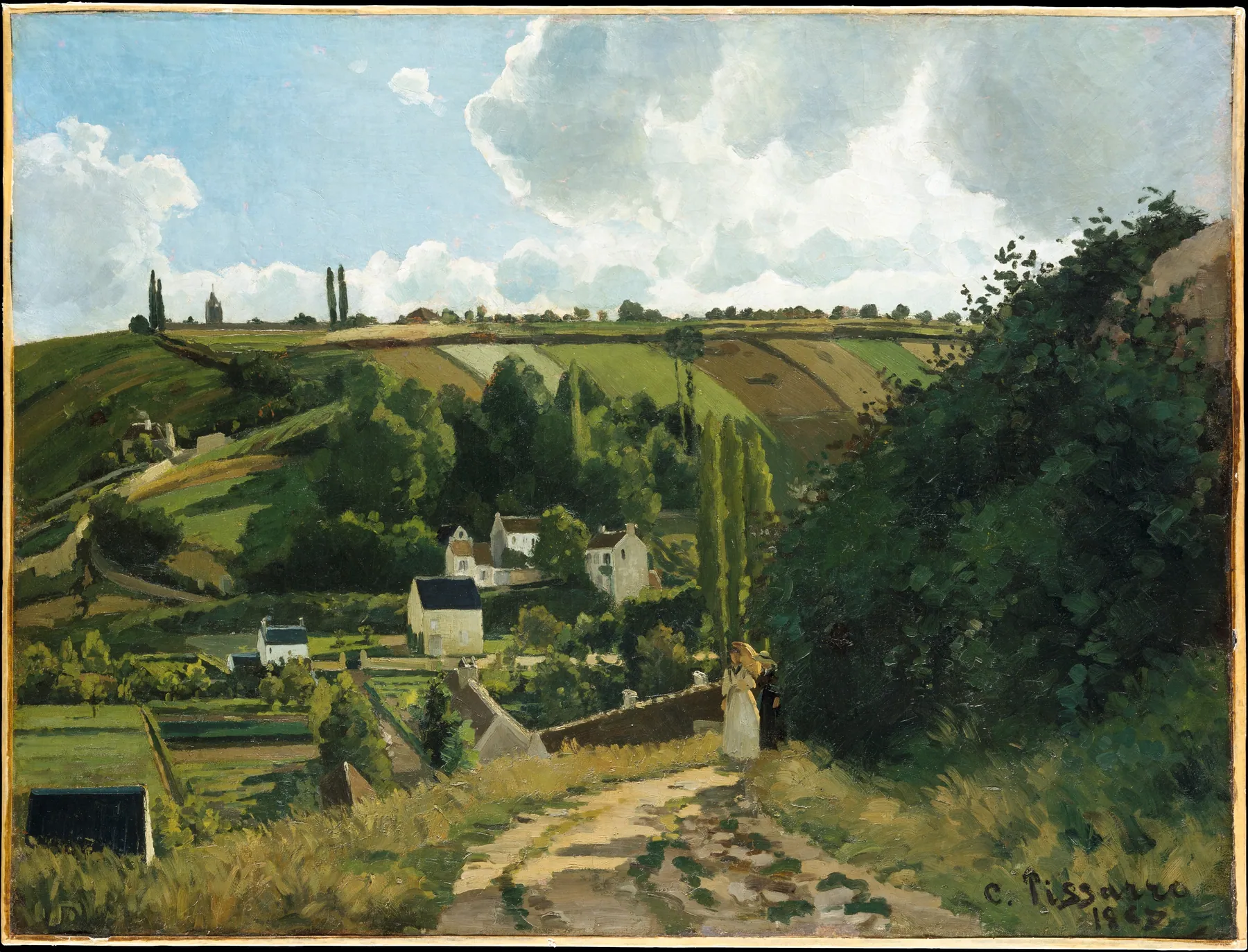 La colina de Jalais, Pontoise, de Camille Pissarro