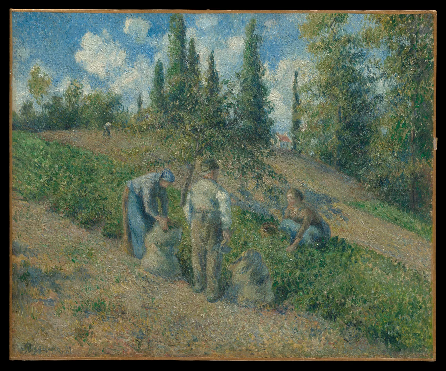 La cosecha, Pontoise, de Camille Pissarro
