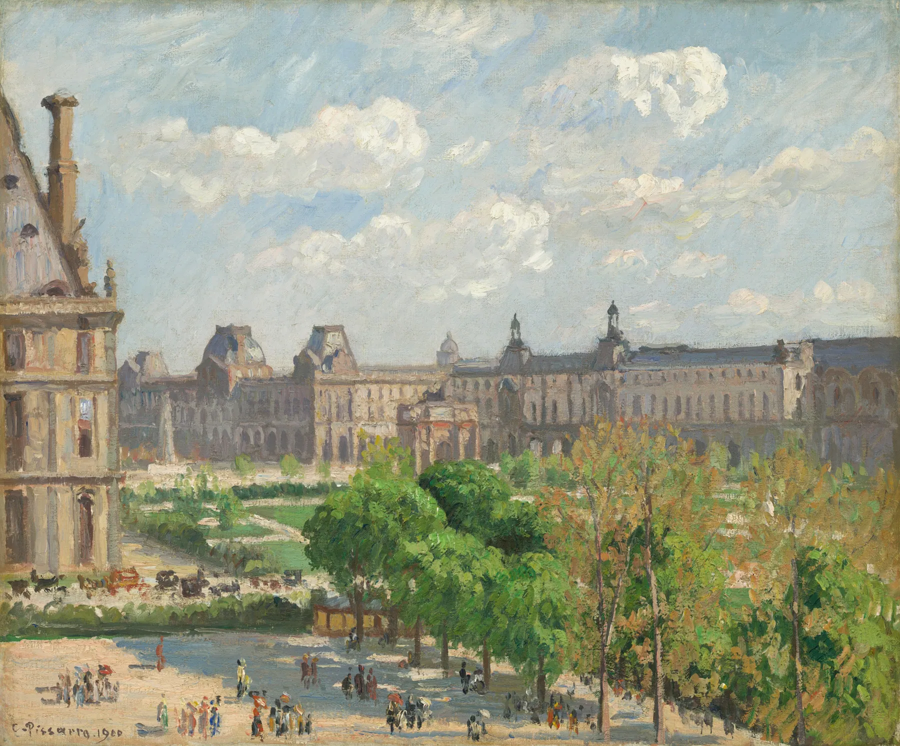 Plaza del Carrusel, París, de Camille Pissarro